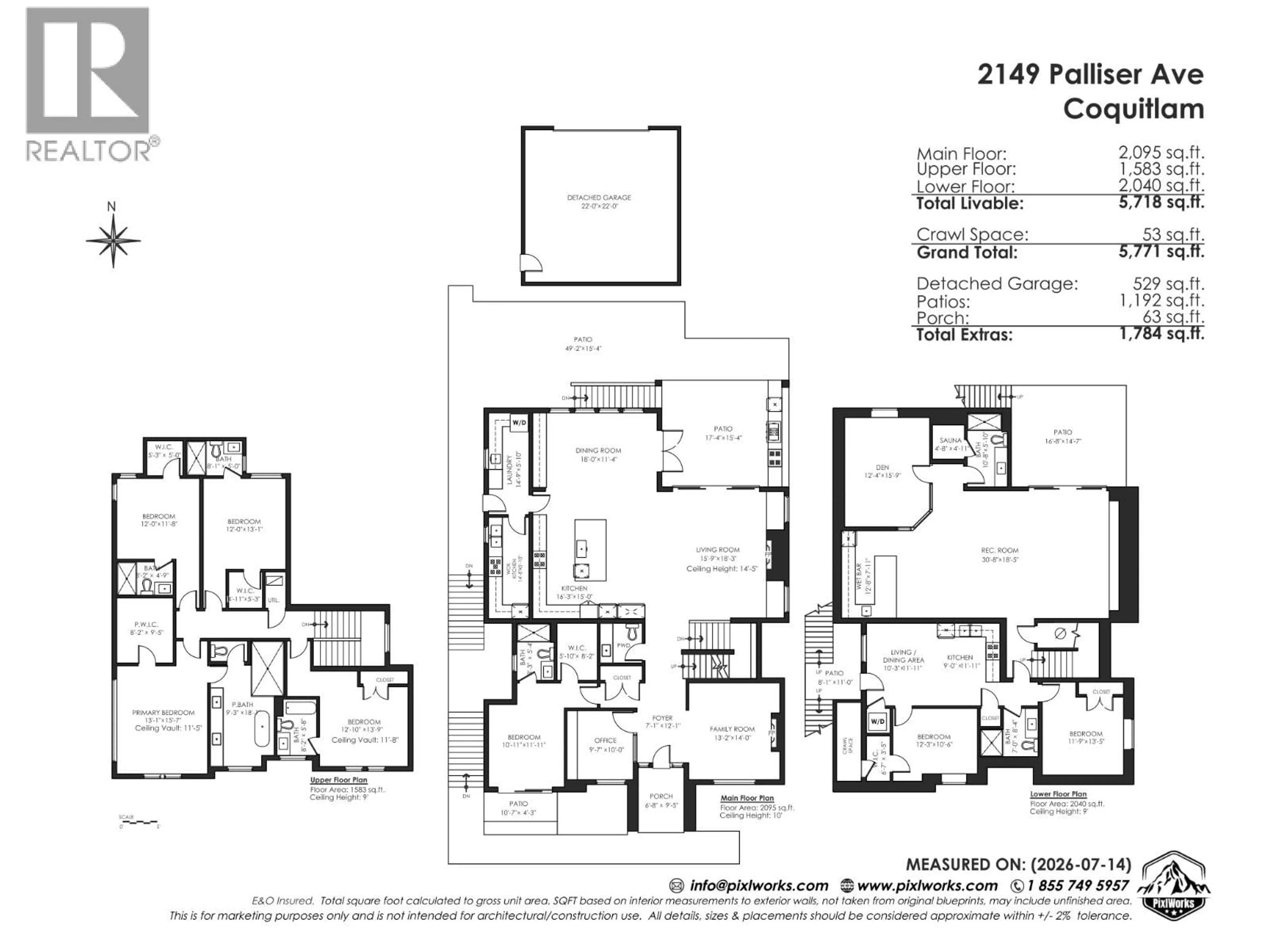 Floor plan for 2149 PALLISER AVENUE, Coquitlam British Columbia V3K1W9