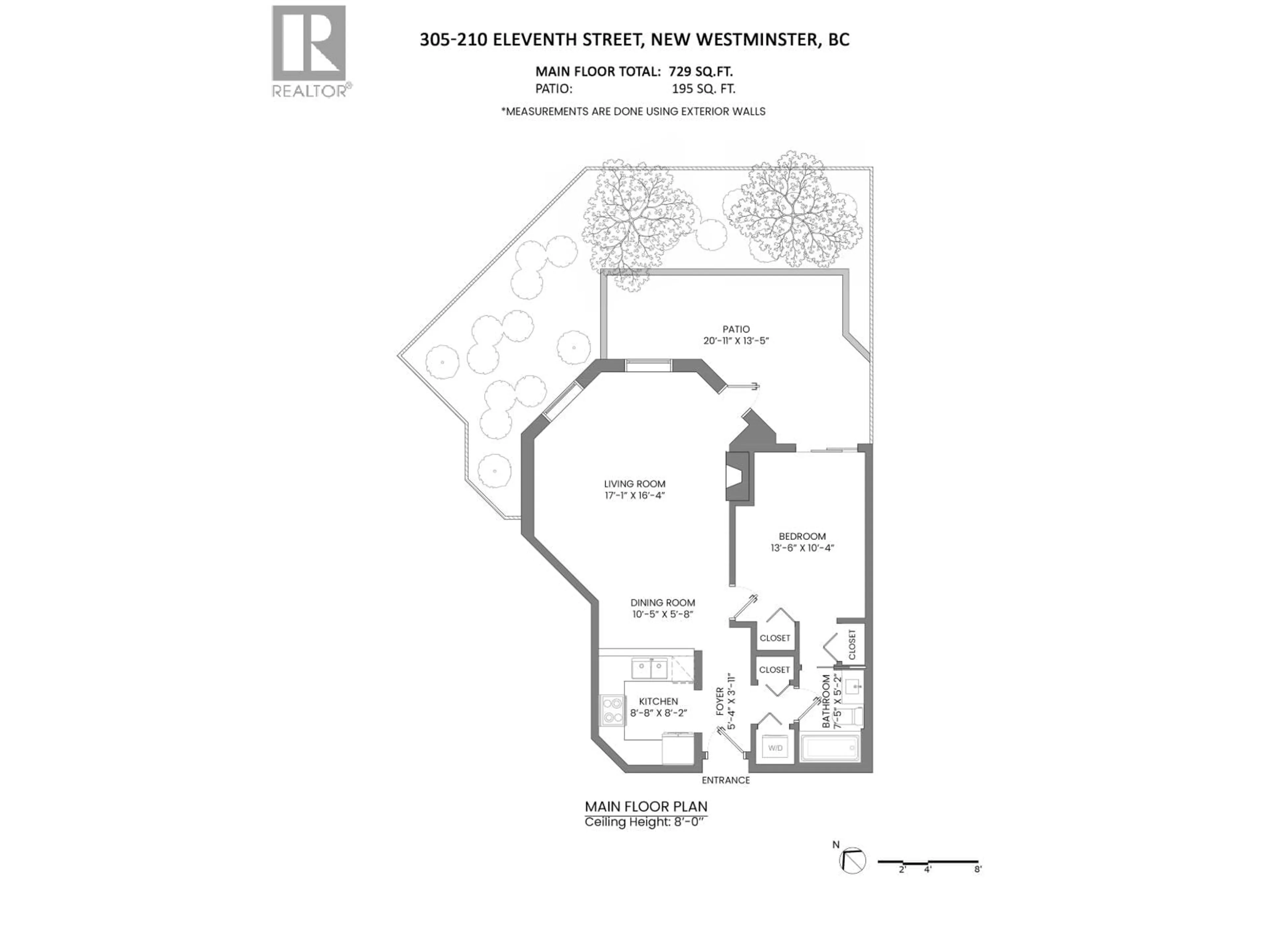 Floor plan for 305 - 210 ELEVENTH STREET, New Westminster British Columbia V3M4C9