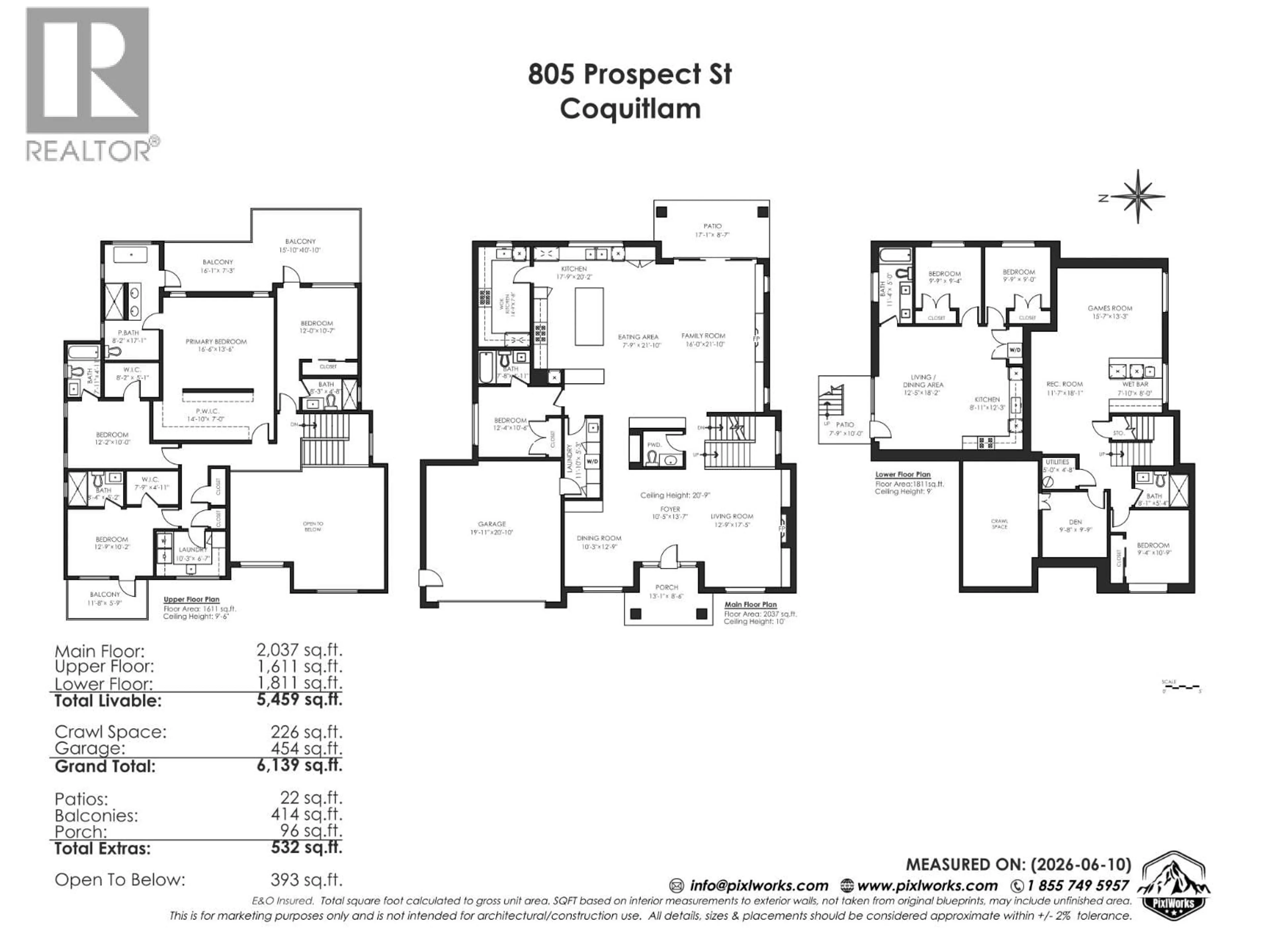 Floor plan for 805 PROSPECT STREET, Coquitlam British Columbia V3J6E8