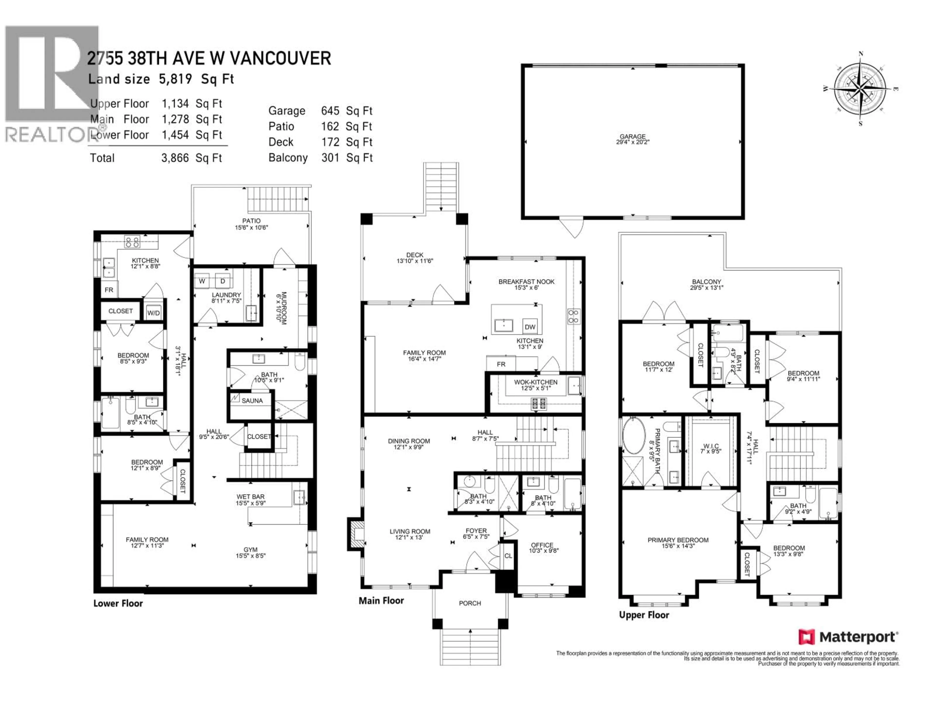 Floor plan for 2755 38TH AVENUE, Vancouver British Columbia V6N2W8