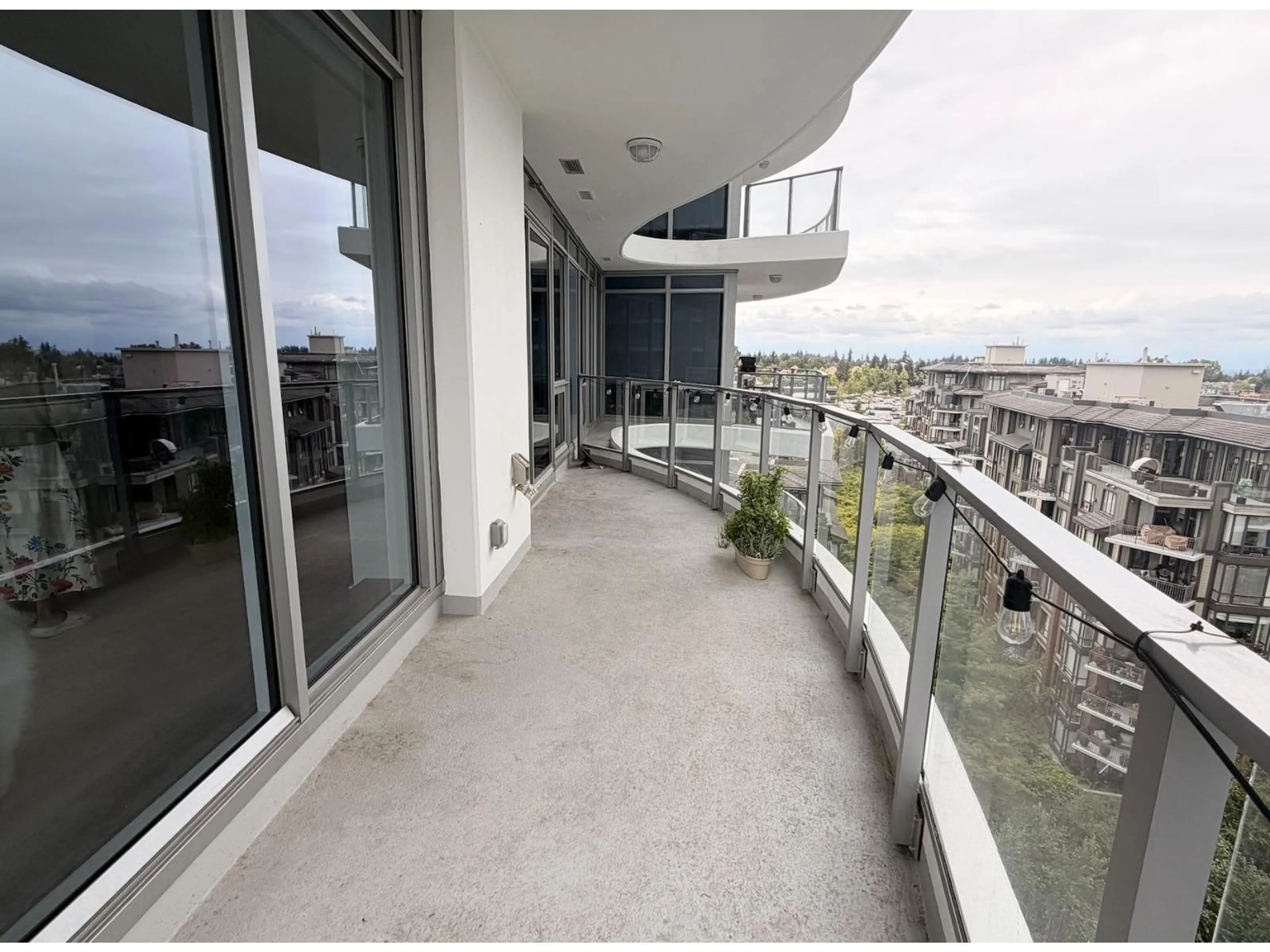 Balcony in the apartment, city buildings view from balcony for 1105 - 1500 MARTIN STREET, White Rock British Columbia V4B0C2