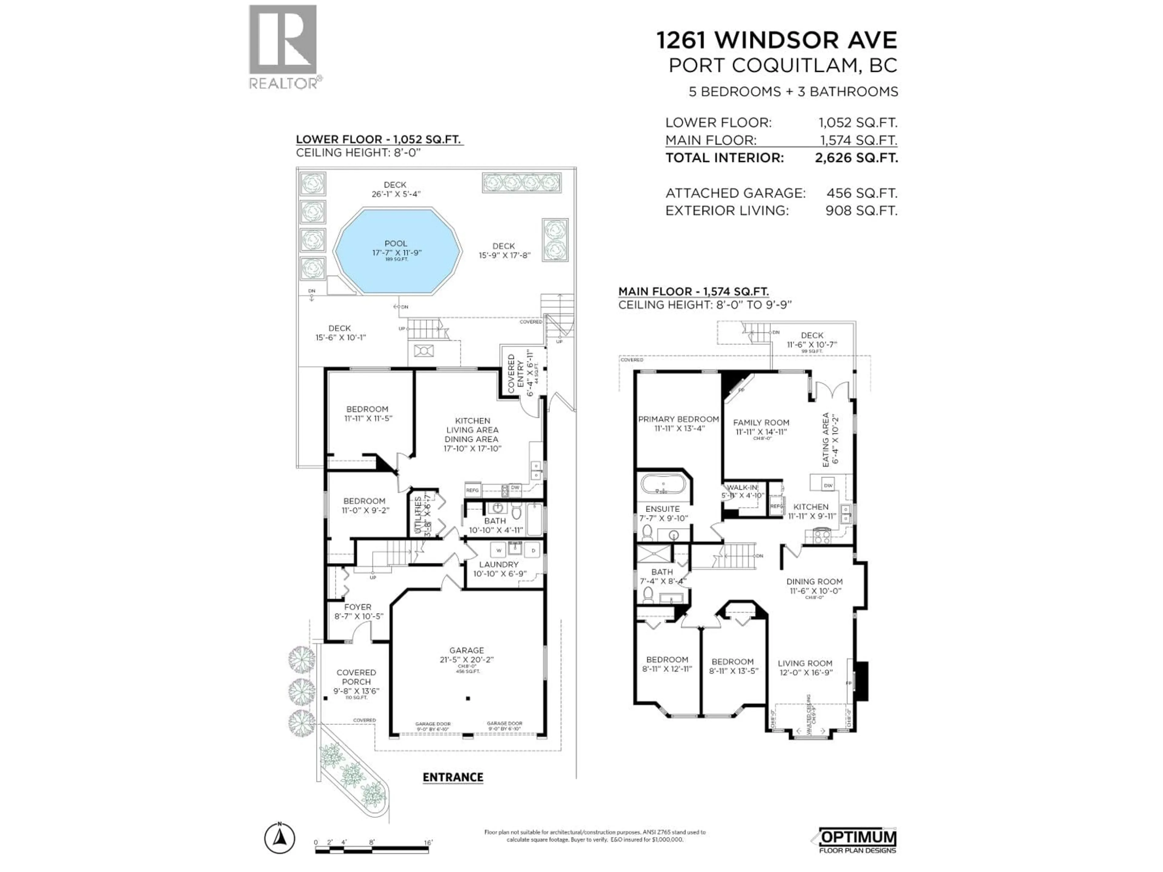 Floor plan for 1261 WINDSOR AVENUE, Port Coquitlam British Columbia V3B7J8