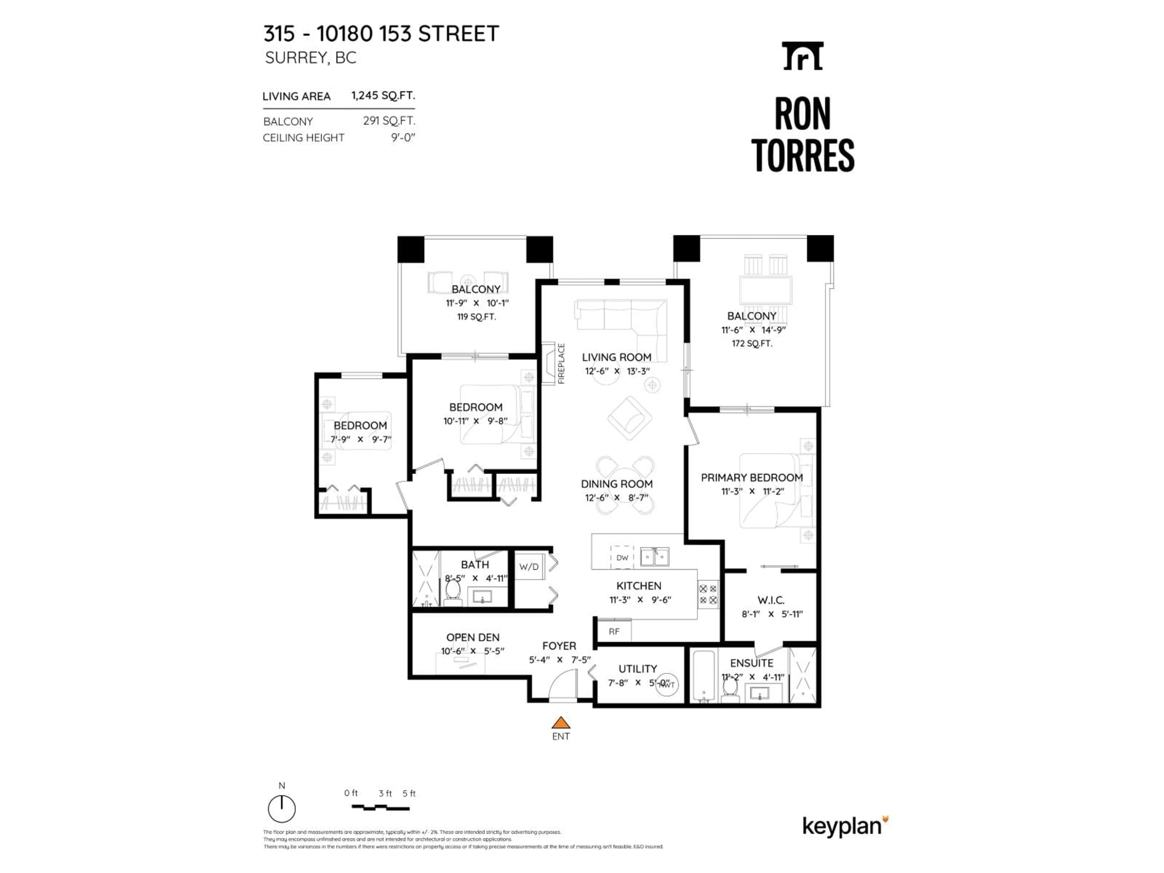 Floor plan for 315 - 10180 153 STREET, Surrey British Columbia V3R0B5