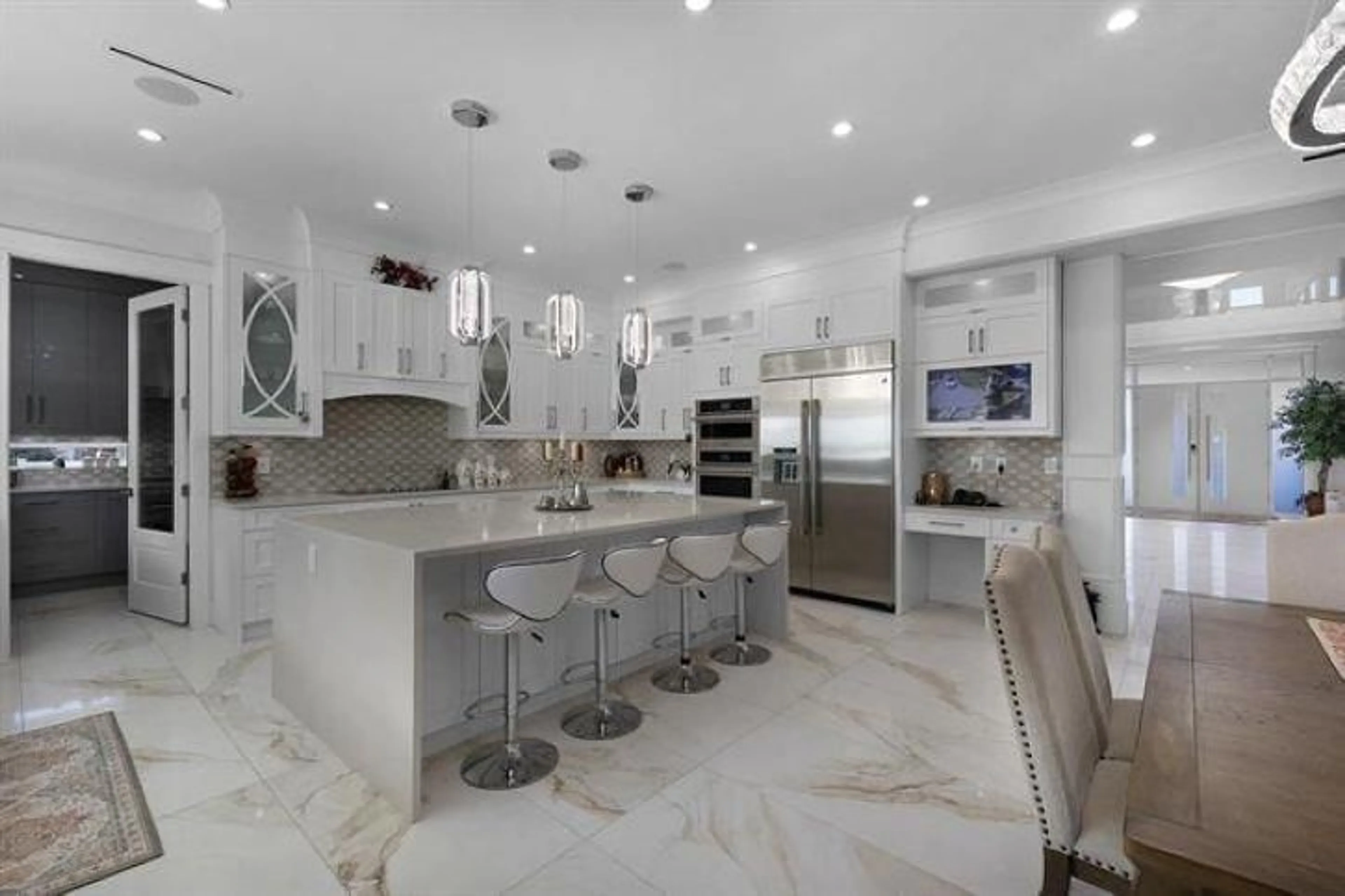 Contemporary kitchen, ceramic/tile floor for 13170 57 AVENUE, Surrey British Columbia V3X0K2
