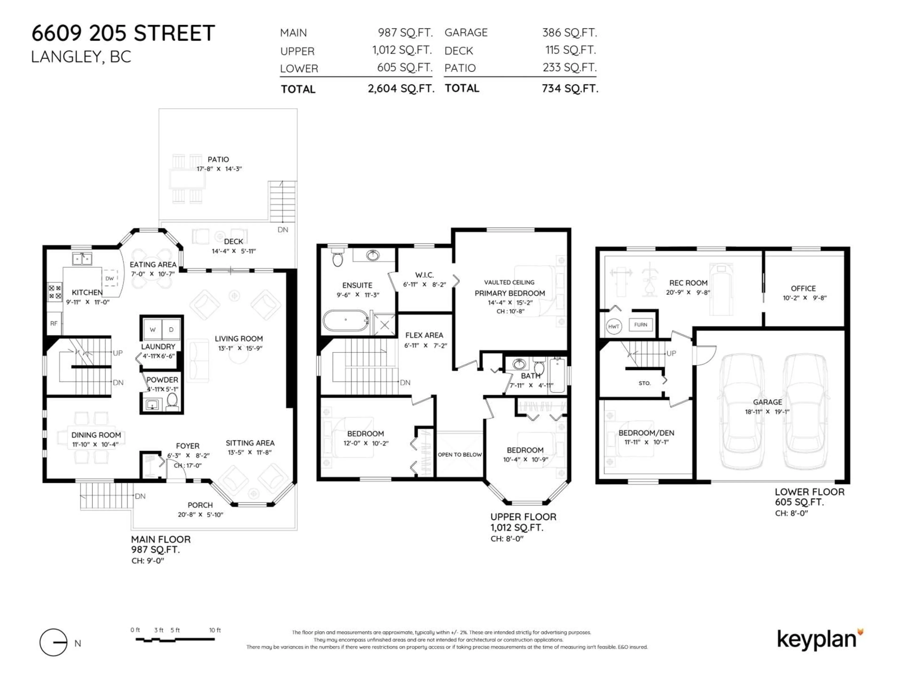 Floor plan for 6609 205 STREET, Langley British Columbia V2Y2X8