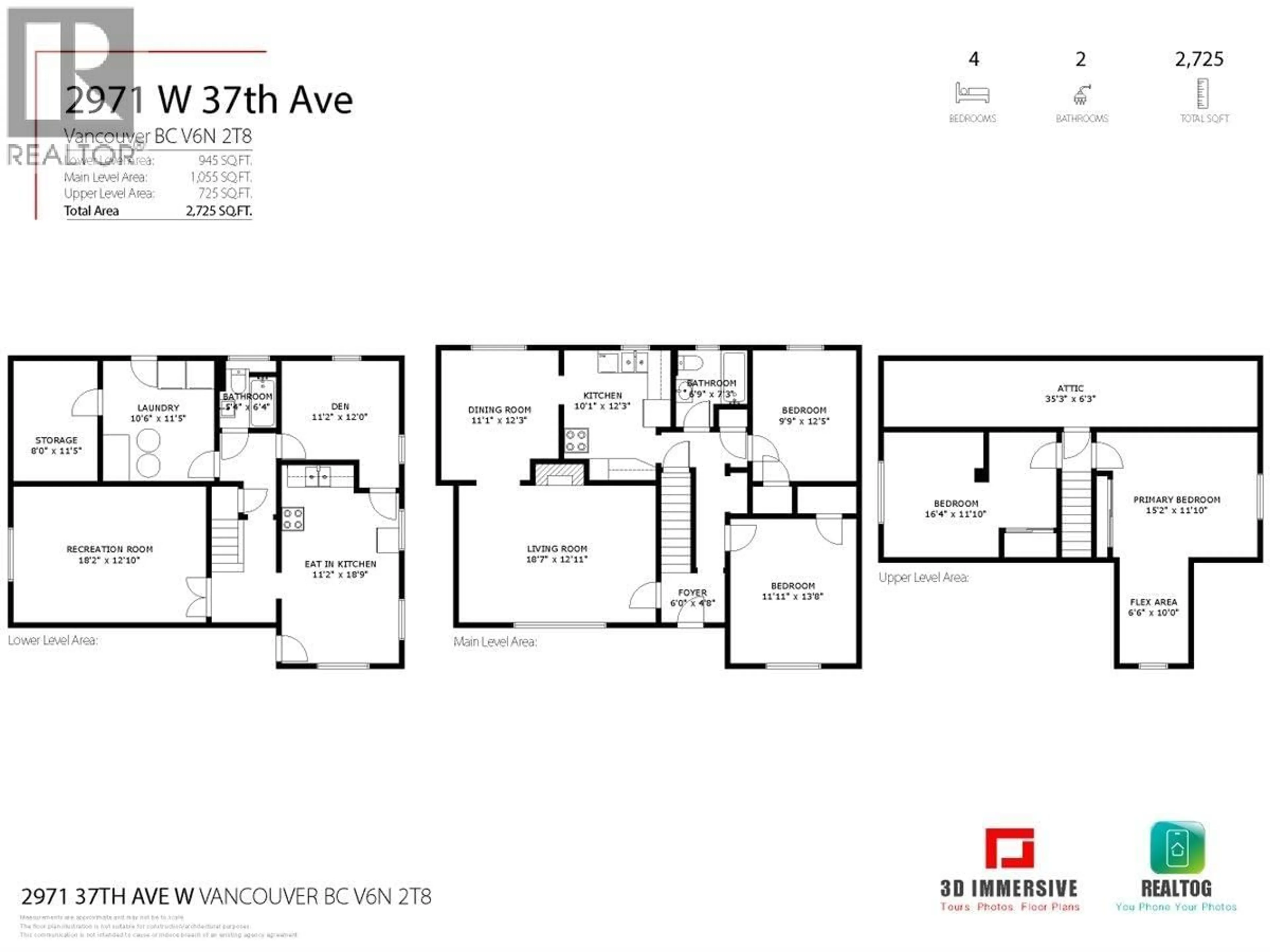 Floor plan for 2971 37TH AVENUE, Vancouver British Columbia V6N2T8
