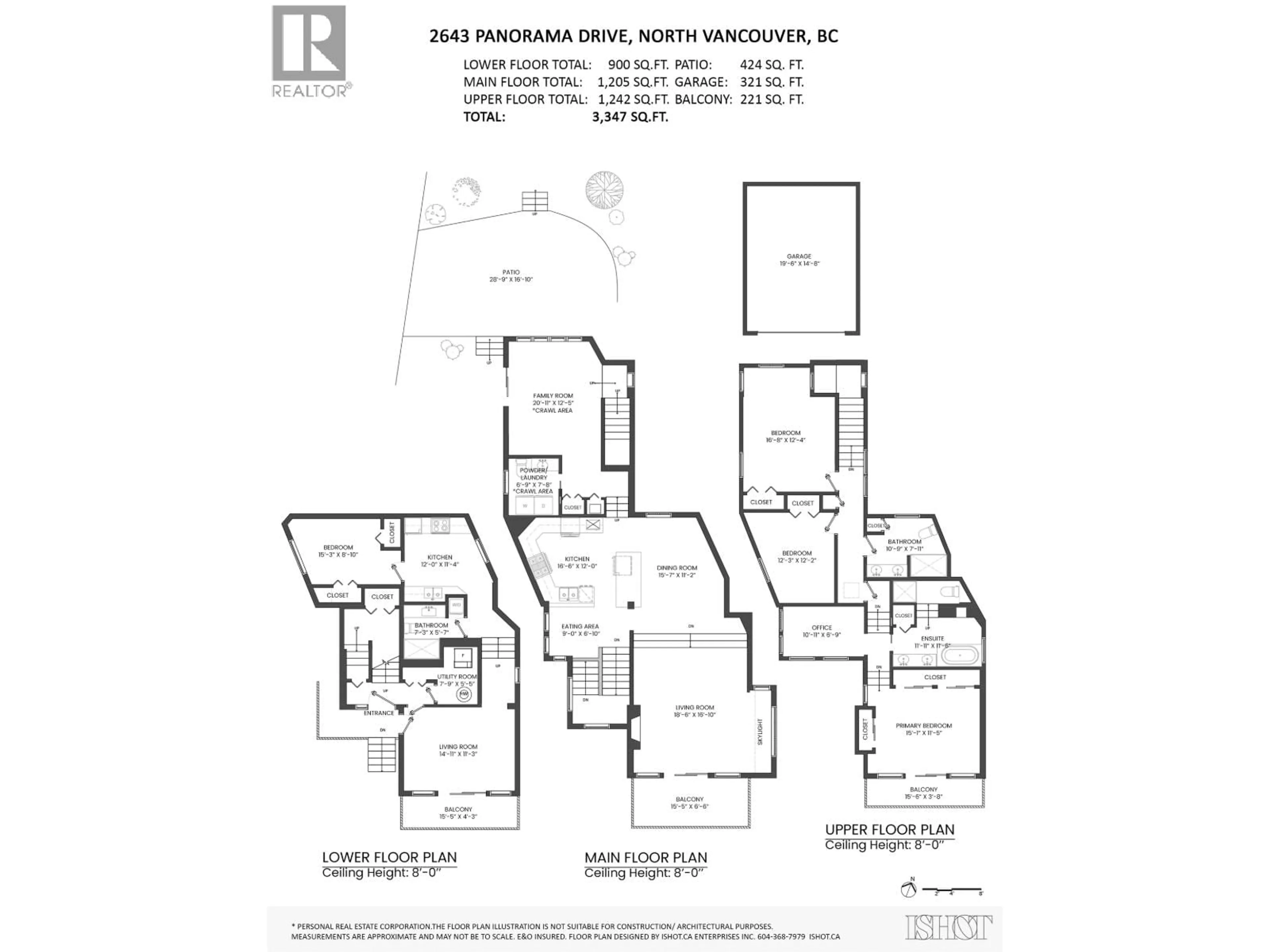Floor plan for 2643 PANORAMA DRIVE, North Vancouver British Columbia V7G1V7