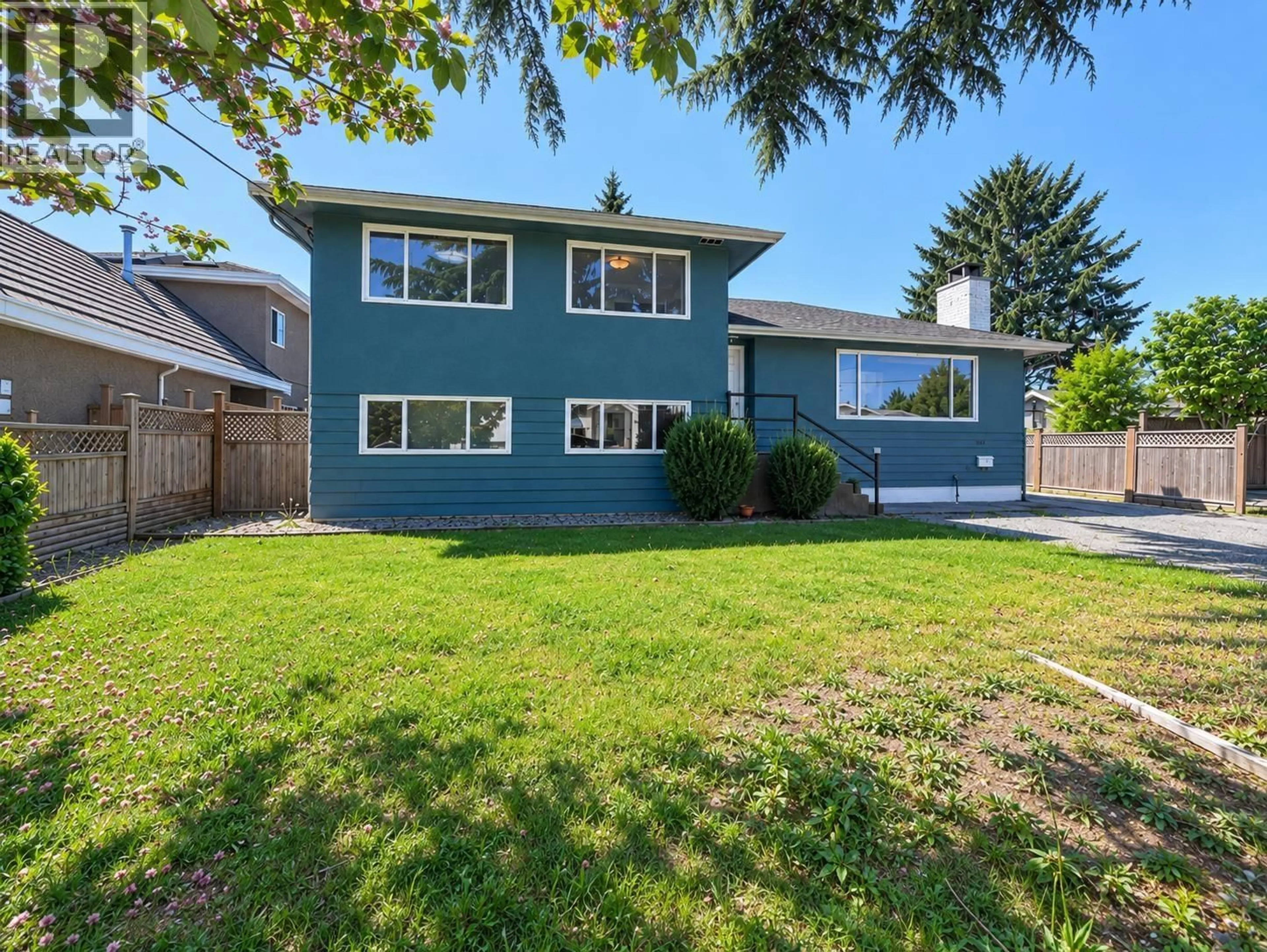 Home with vinyl exterior material, street for 9820 BERRY ROAD, Richmond British Columbia V7A2M8