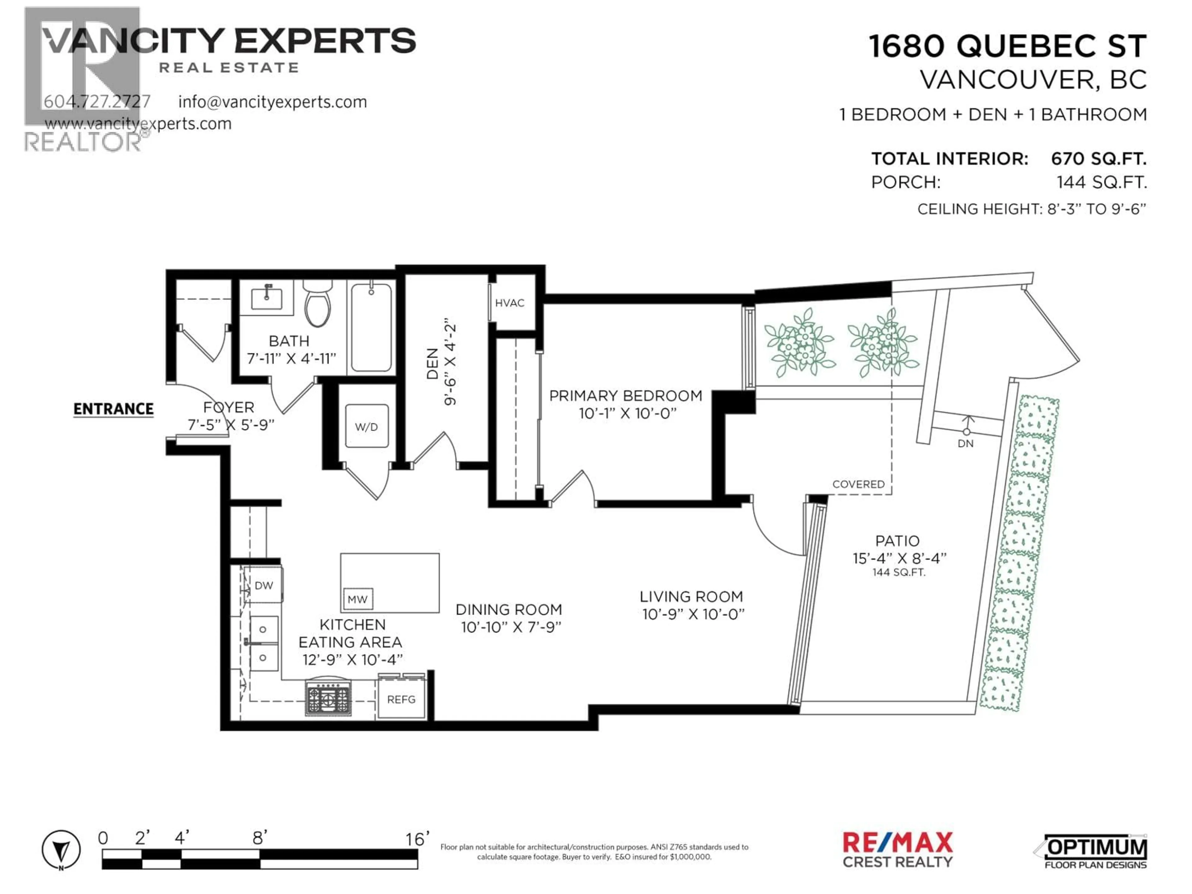Floor plan for 1680 QUEBEC STREET, Vancouver British Columbia V6A3L6