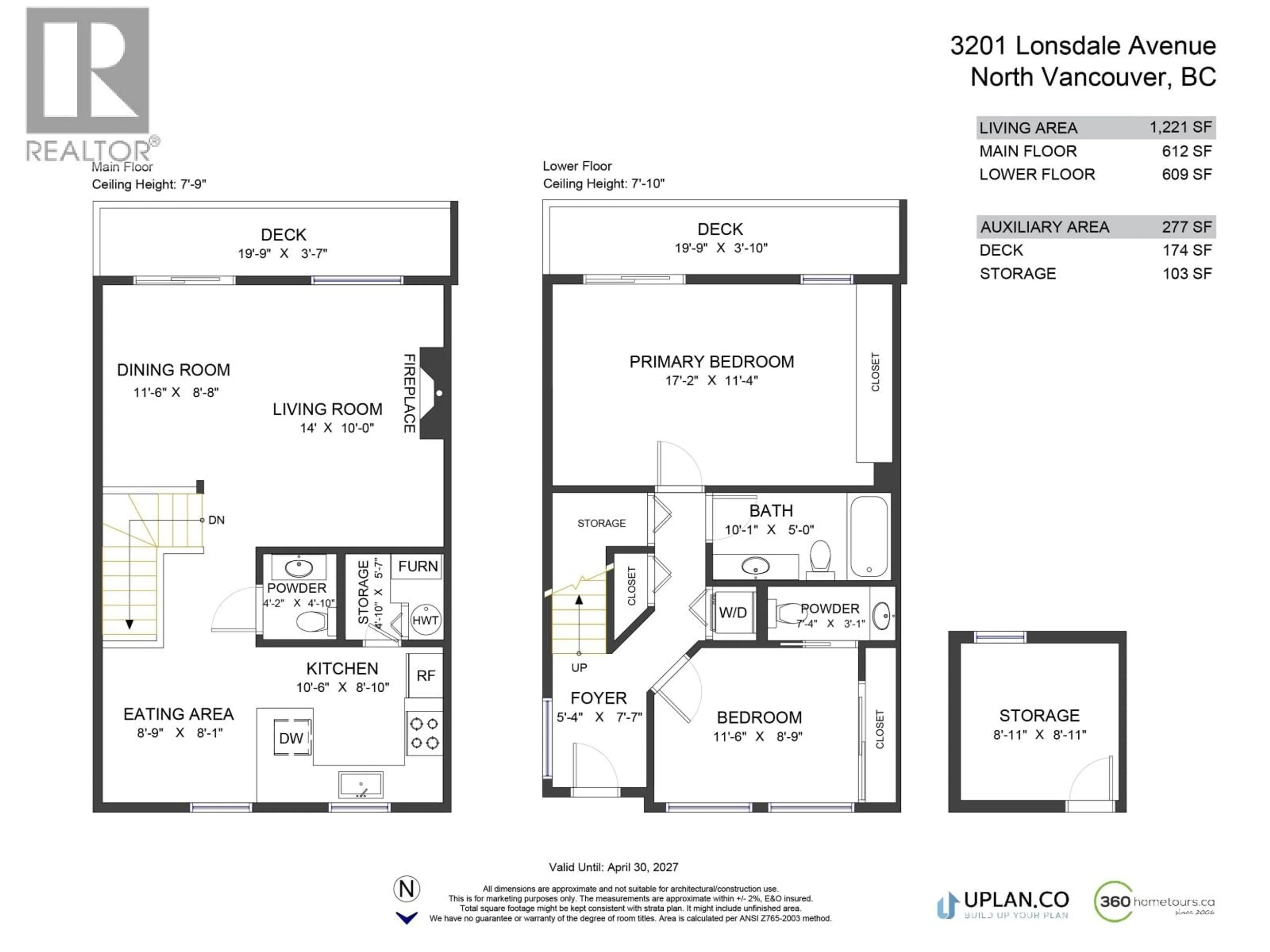 Floor plan for 3201 LONSDALE AVENUE, North Vancouver British Columbia V7N4G8