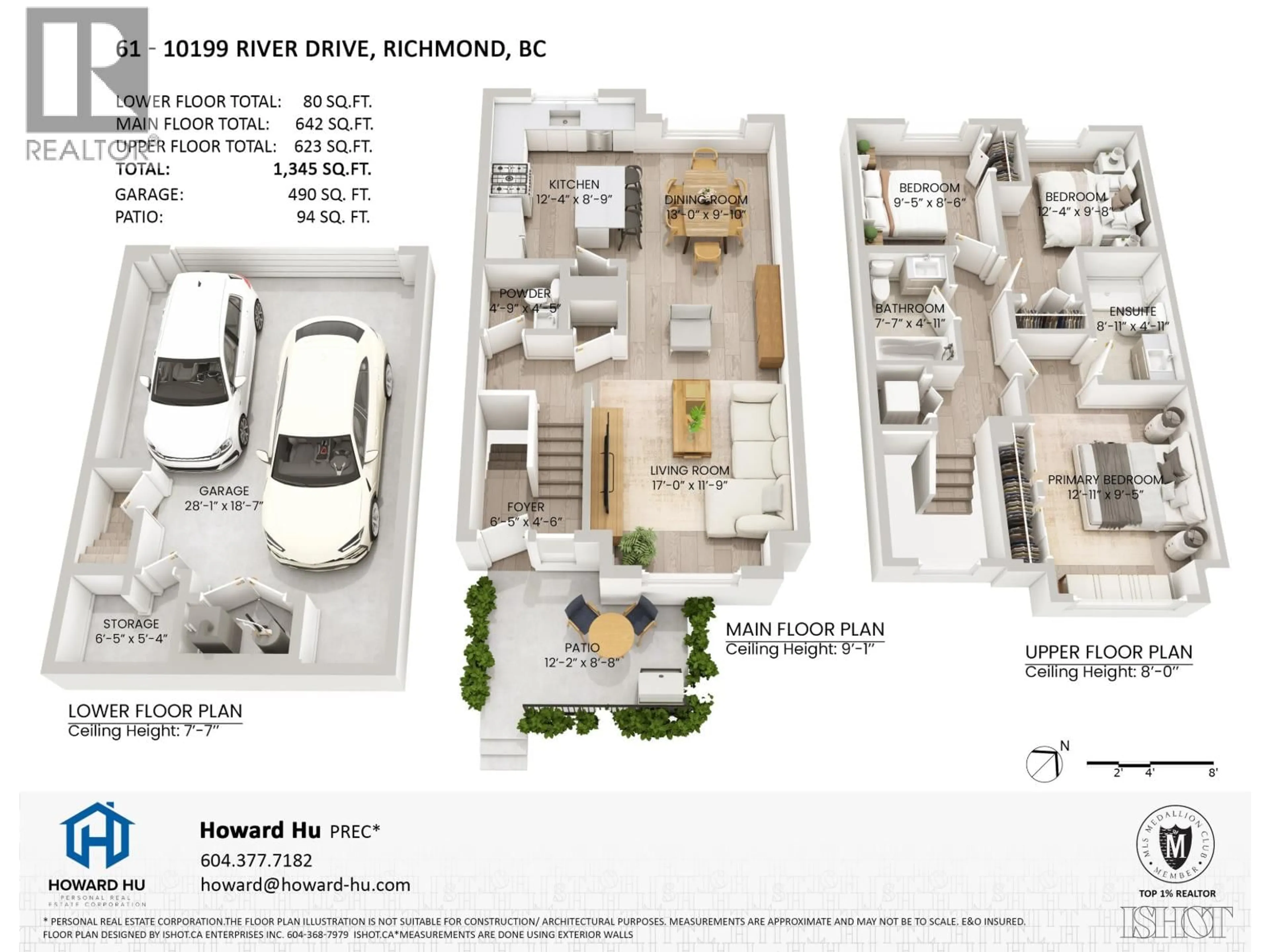 Floor plan for 61 - 10199 RIVER DRIVE, Richmond British Columbia V6X1Z2