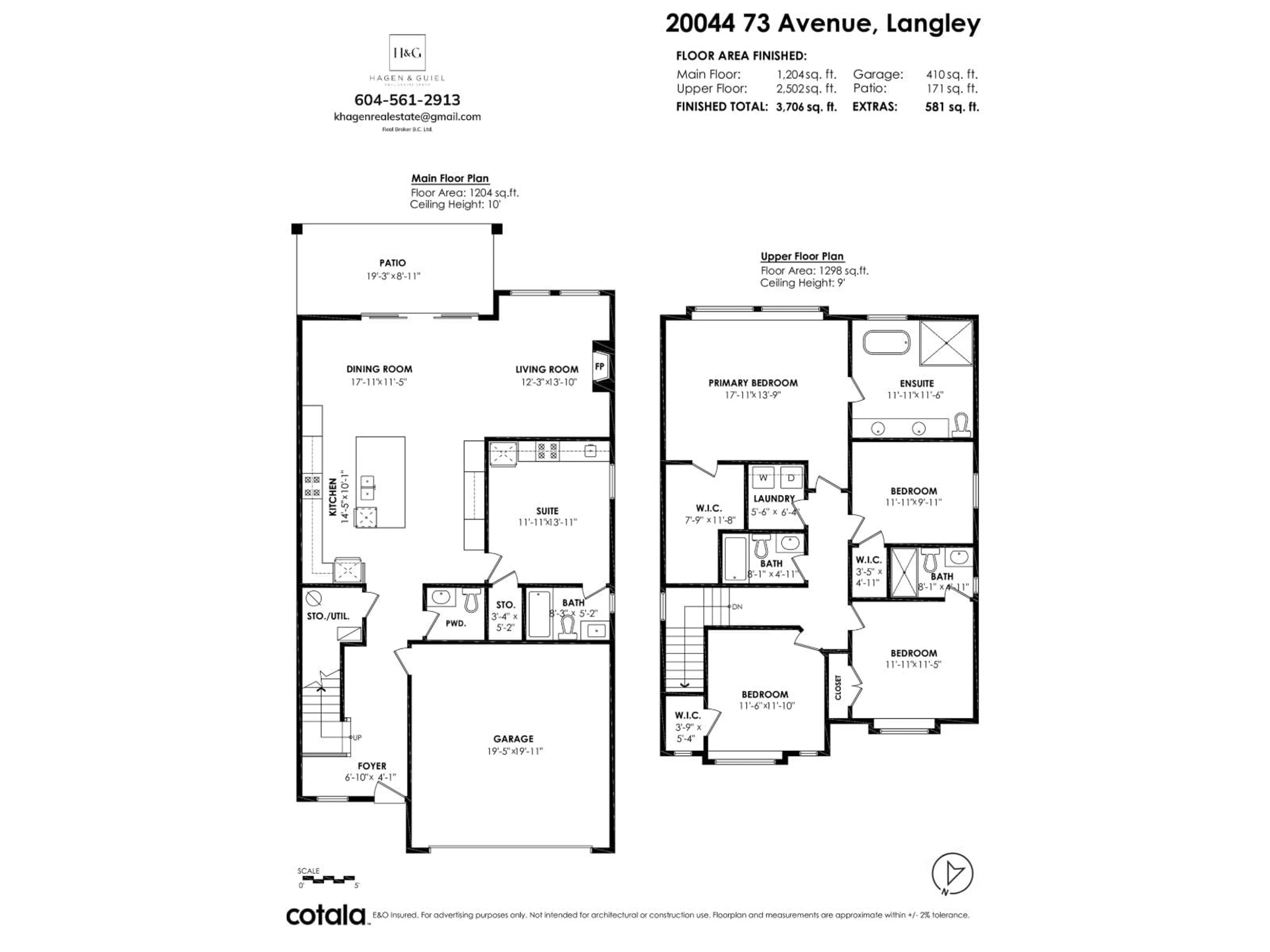 Floor plan for 20044 73 AVENUE, Langley British Columbia V2Y3G5