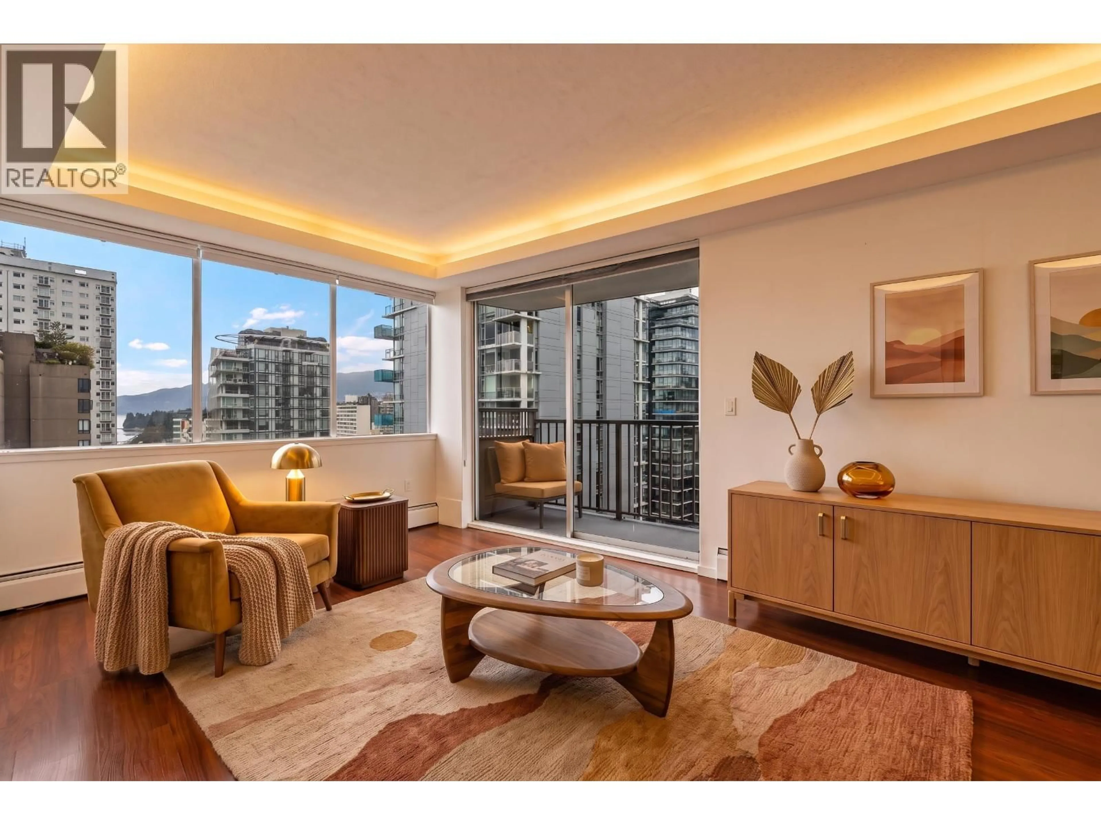 Living room with furniture, unknown for 1504 - 1251 CARDERO STREET, Vancouver British Columbia V6G2H9