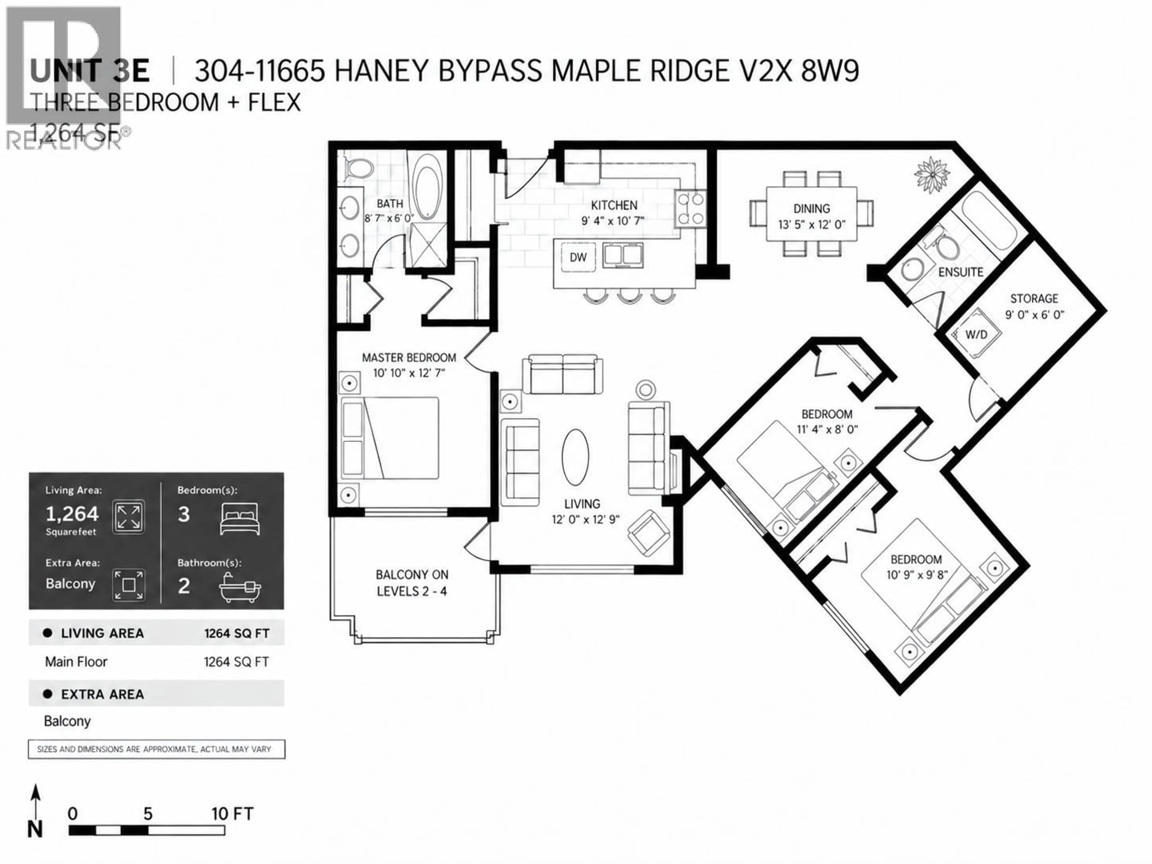 Floor plan for 304 - 11665 HANEY, Maple Ridge British Columbia V2X8W9