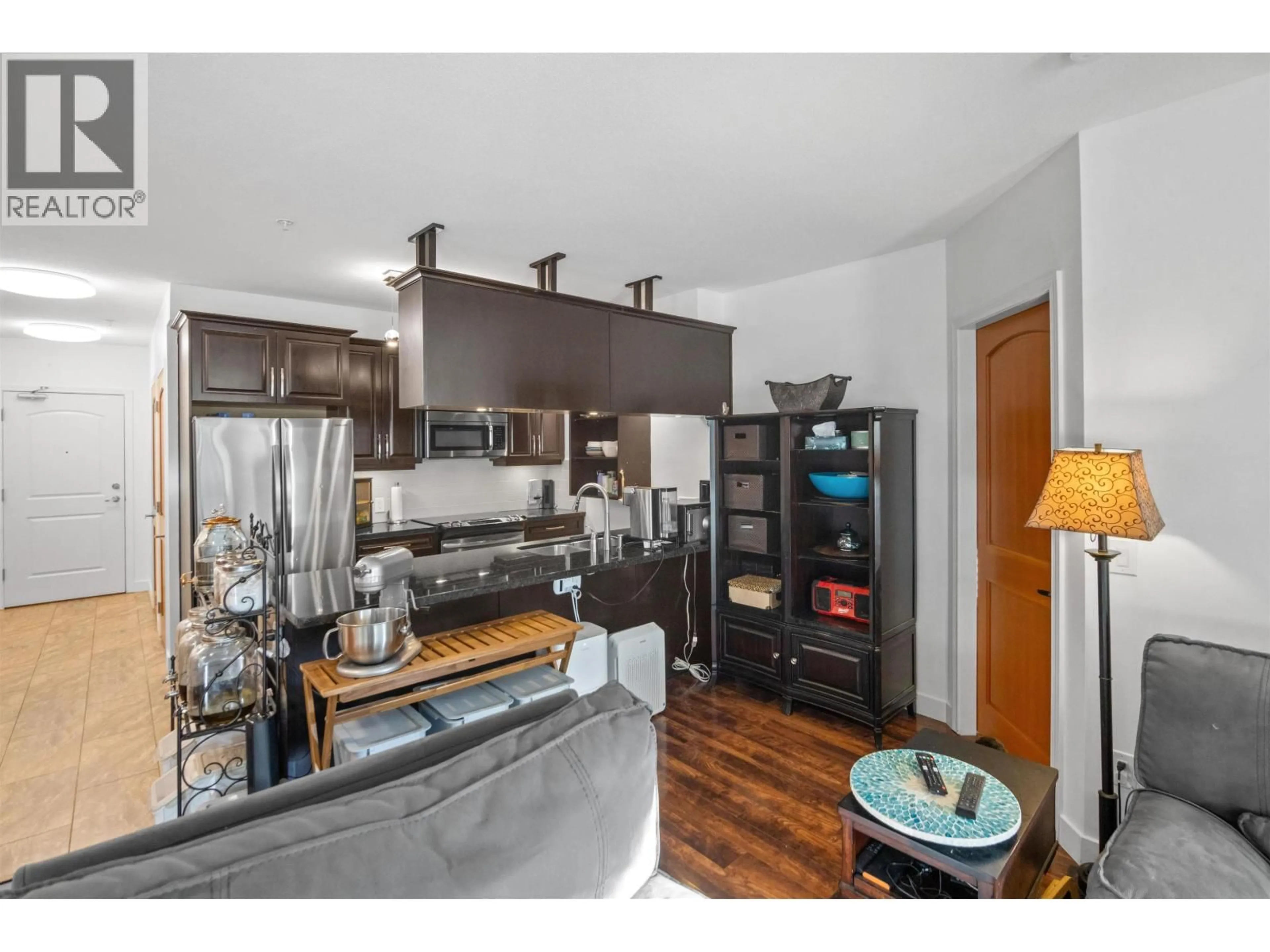 Open concept kitchen, wood/laminate floor for 301 - 11887 BURNETT STREET, Maple Ridge British Columbia V2X6P6