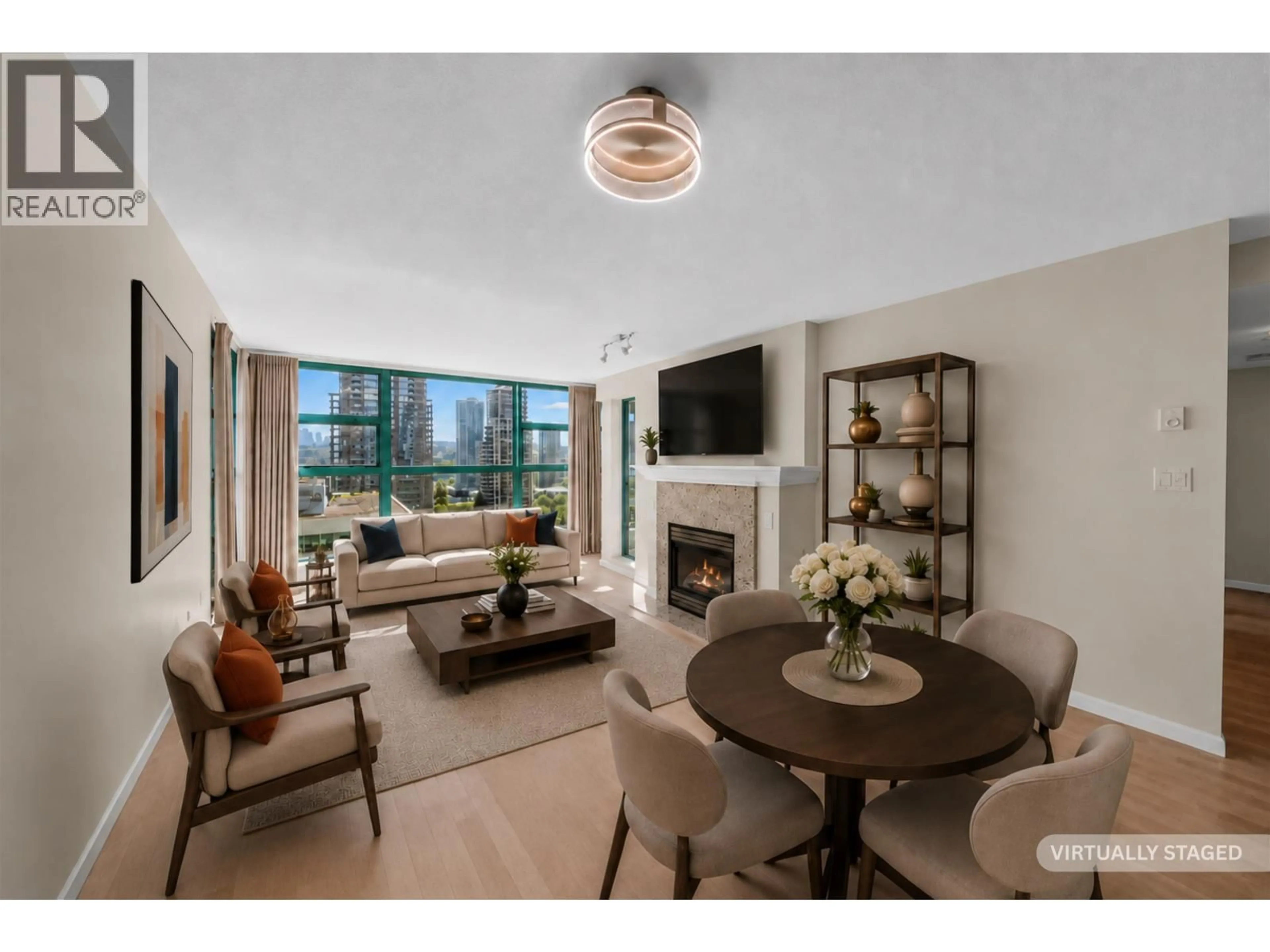 Living room with furniture, unknown for 1202 - 4380 HALIFAX STREET, Burnaby British Columbia V5C6R3