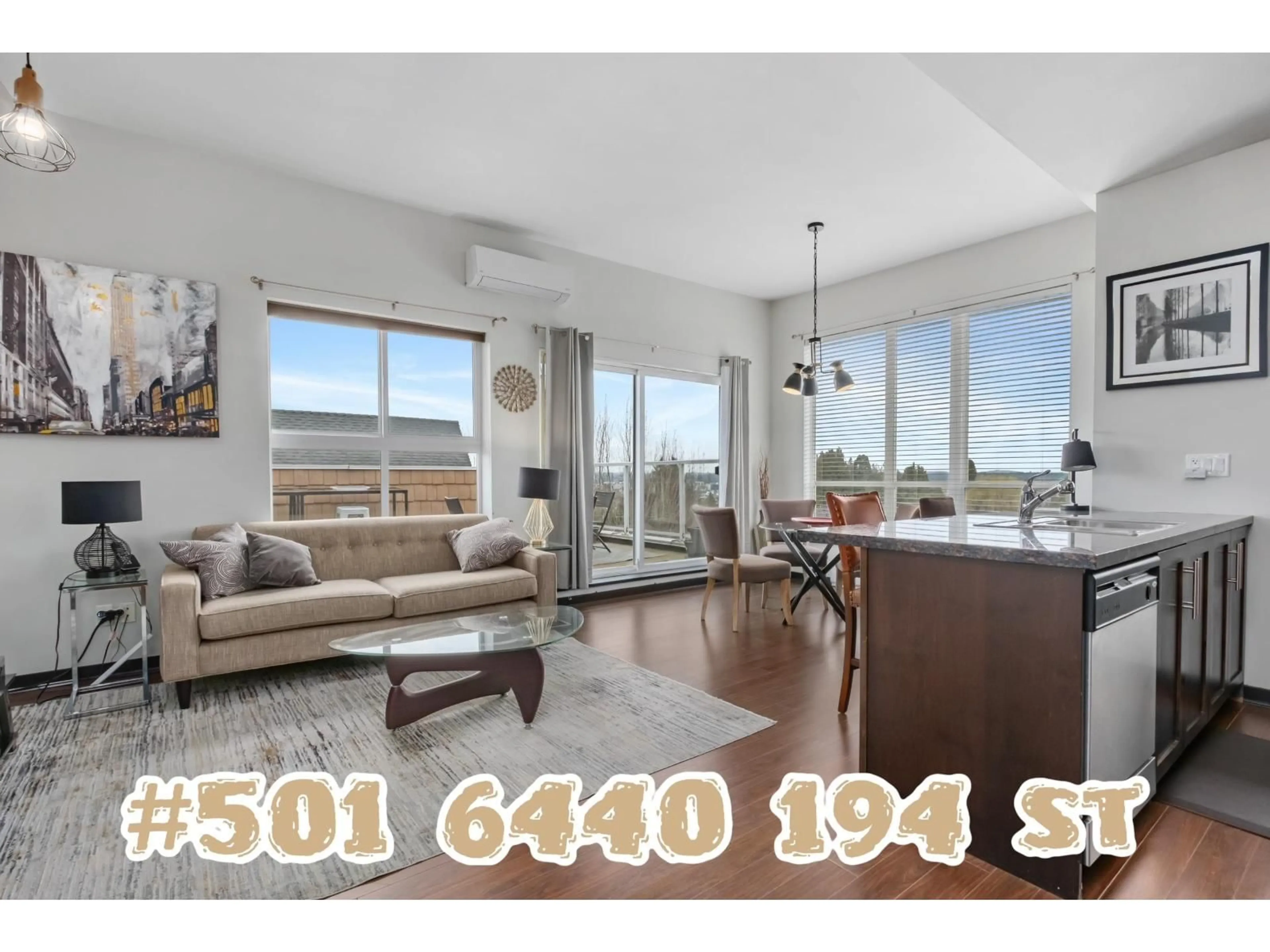 Living room with furniture, unknown for 501 - 6440 194 STREET, Surrey British Columbia V4N6J7