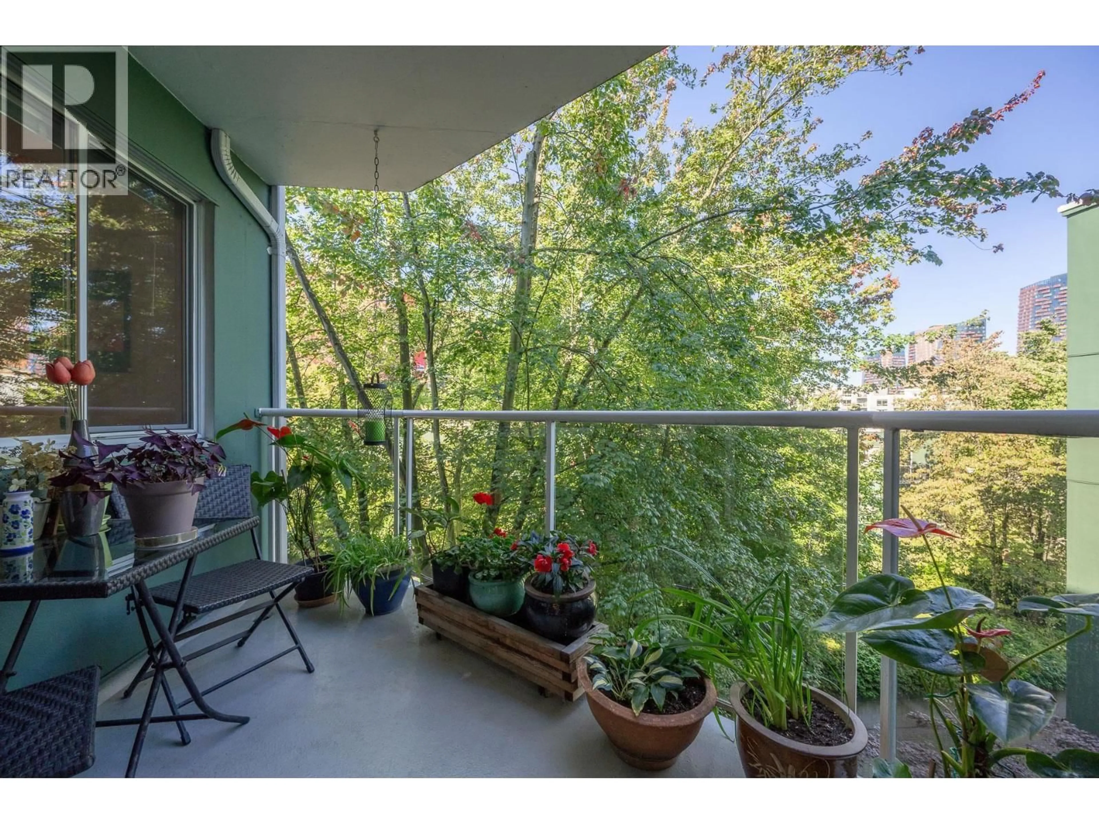 Balcony in the apartment, water/lake/river/ocean view for 508 - 1508 MARINER WALK, Vancouver British Columbia V6J4X9