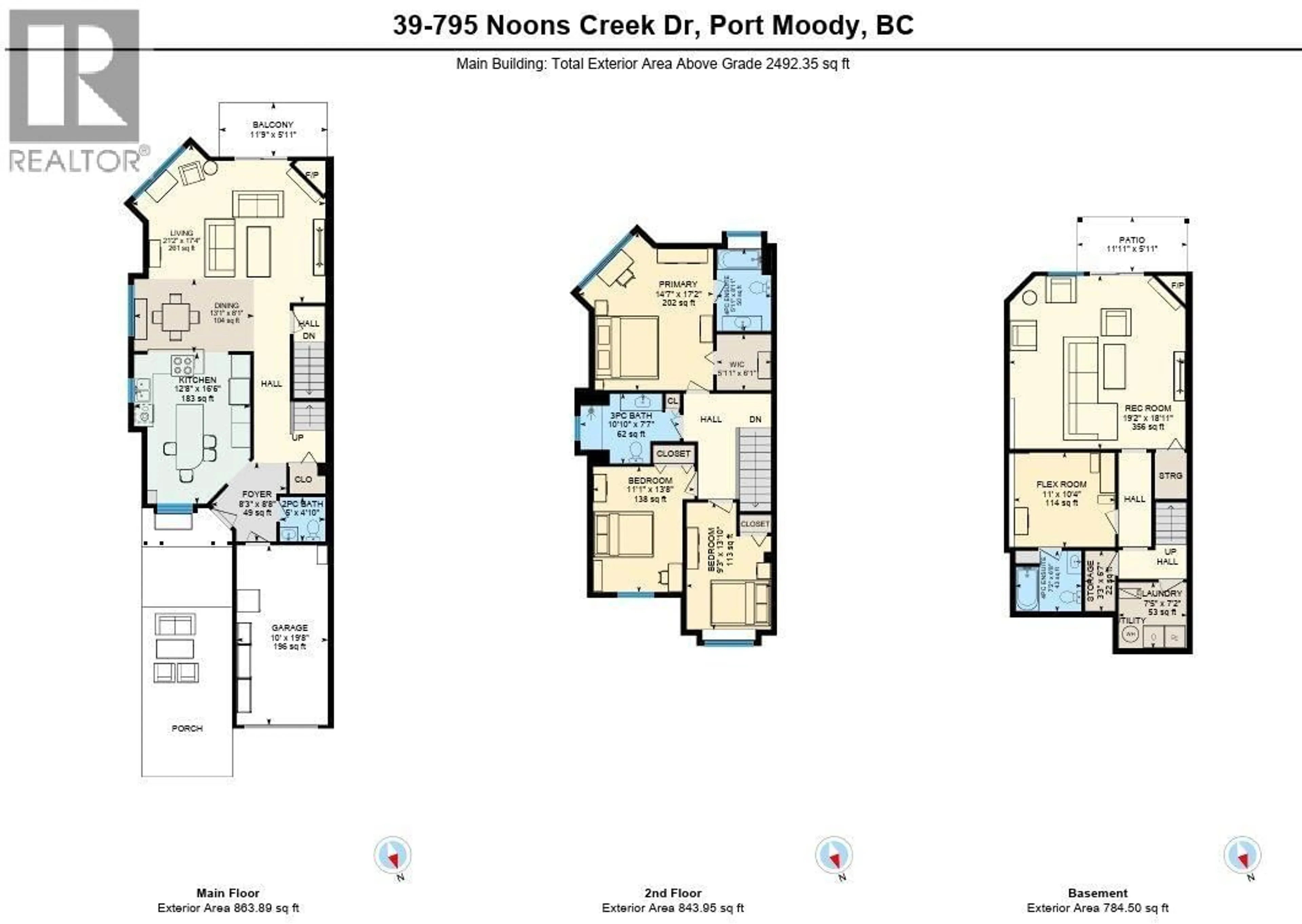 Floor plan for 39 - 795 NOONS CREEK DRIVE, Port Moody British Columbia V3H4V4