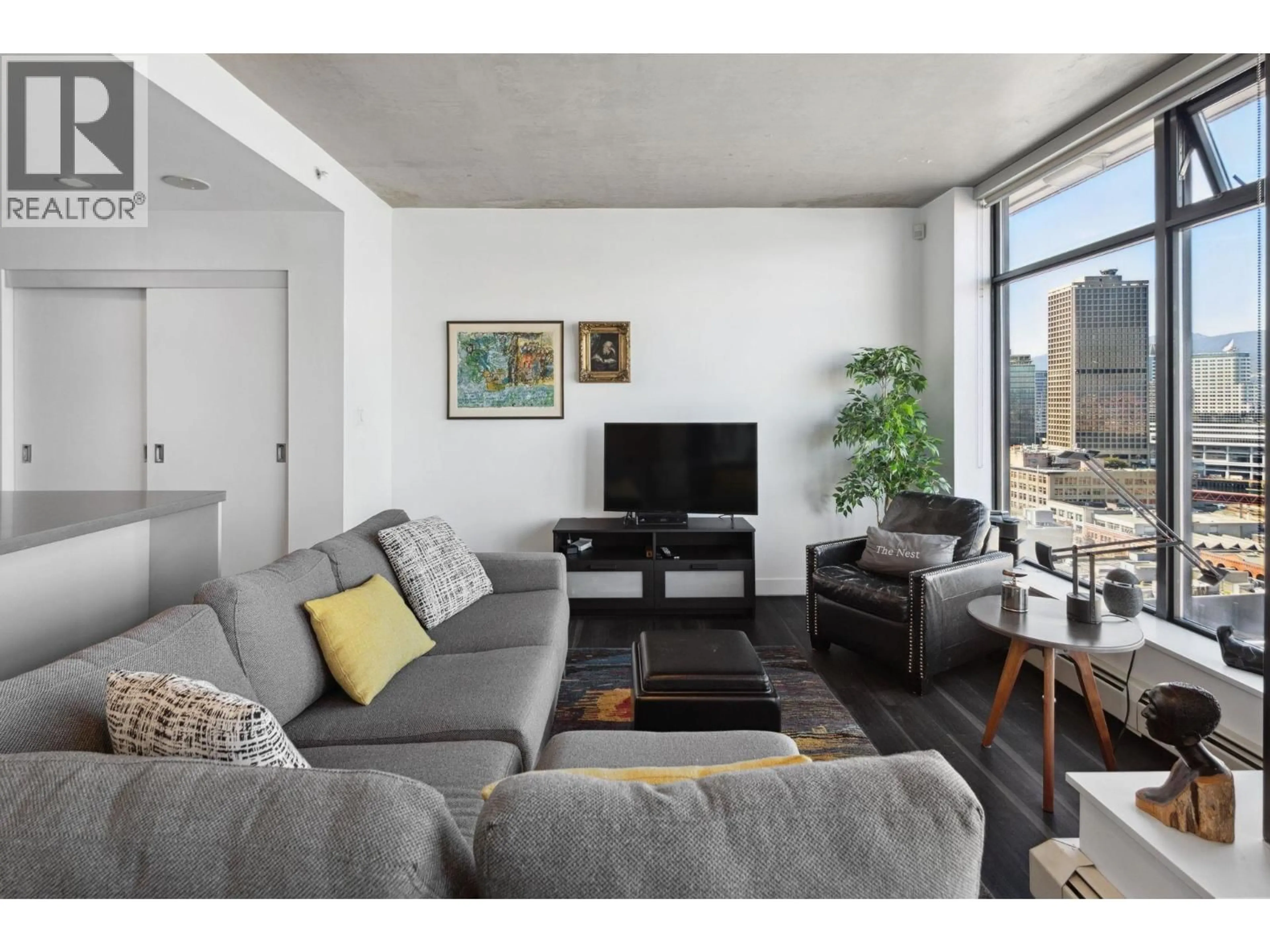 Living room with furniture, unknown for 2102 - 128 CORDOVA STREET, Vancouver British Columbia V6B0E6