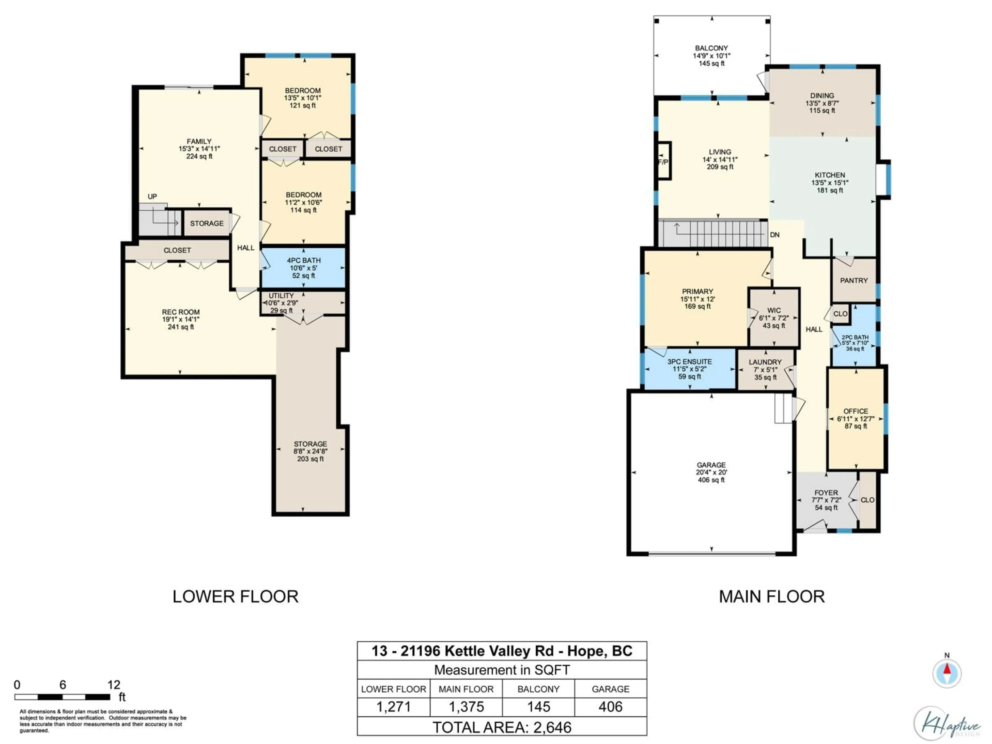 Floor plan for 13 - 21196 KETTLE VALLEY ROAD, Hope British Columbia V0X1L1