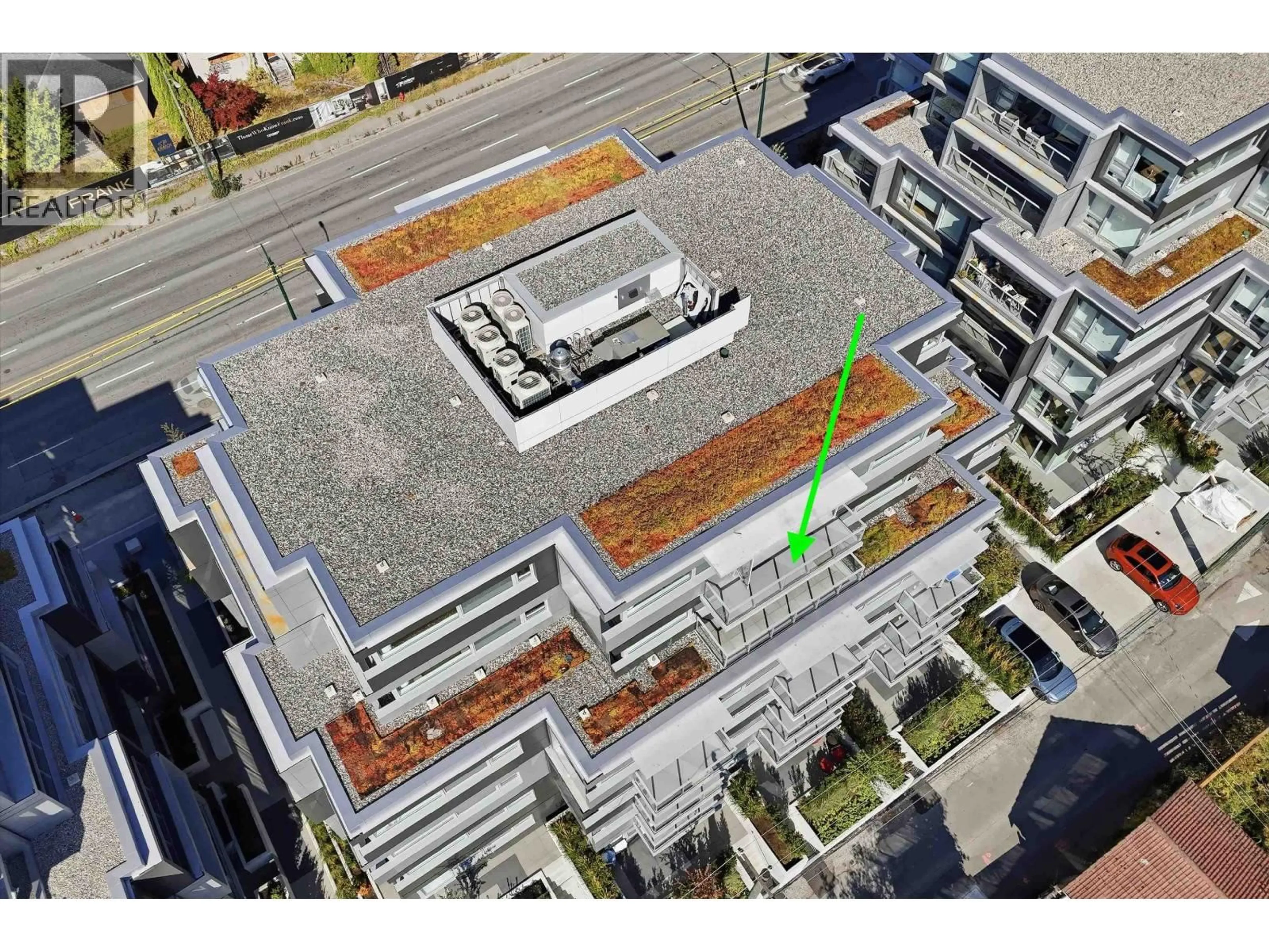 A pic from outside/outdoor area/front of a property/back of a property/a pic from drone, building for 604 - 8080 OAK STREET, Vancouver British Columbia V6P0N1