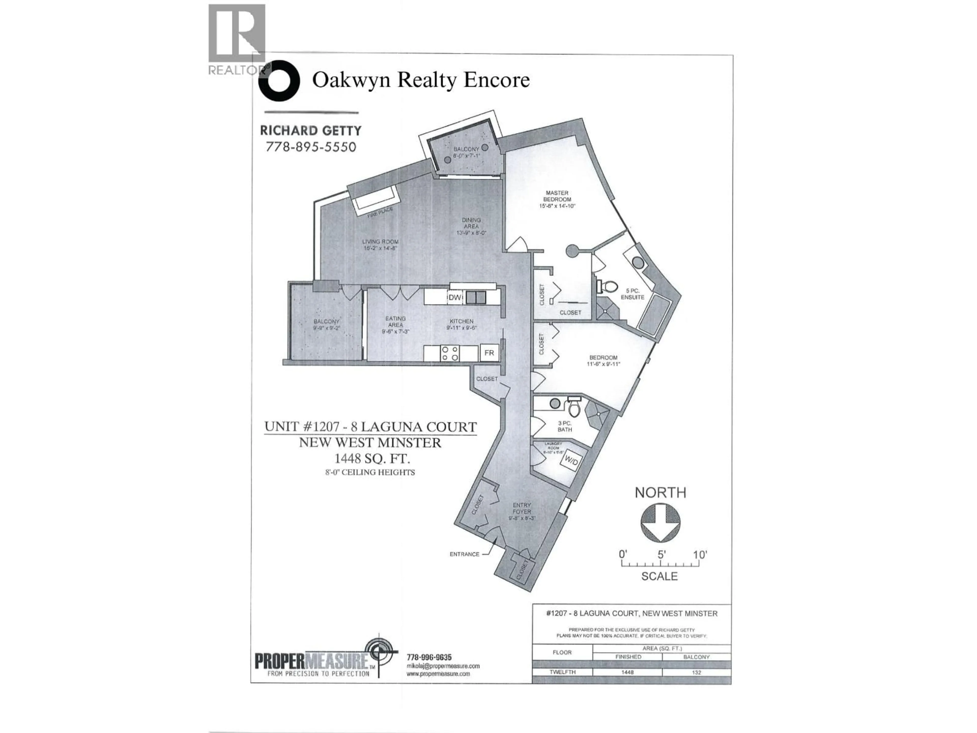 Floor plan for 1207 - 8 LAGUNA COURT, New Westminster British Columbia V3M6M6