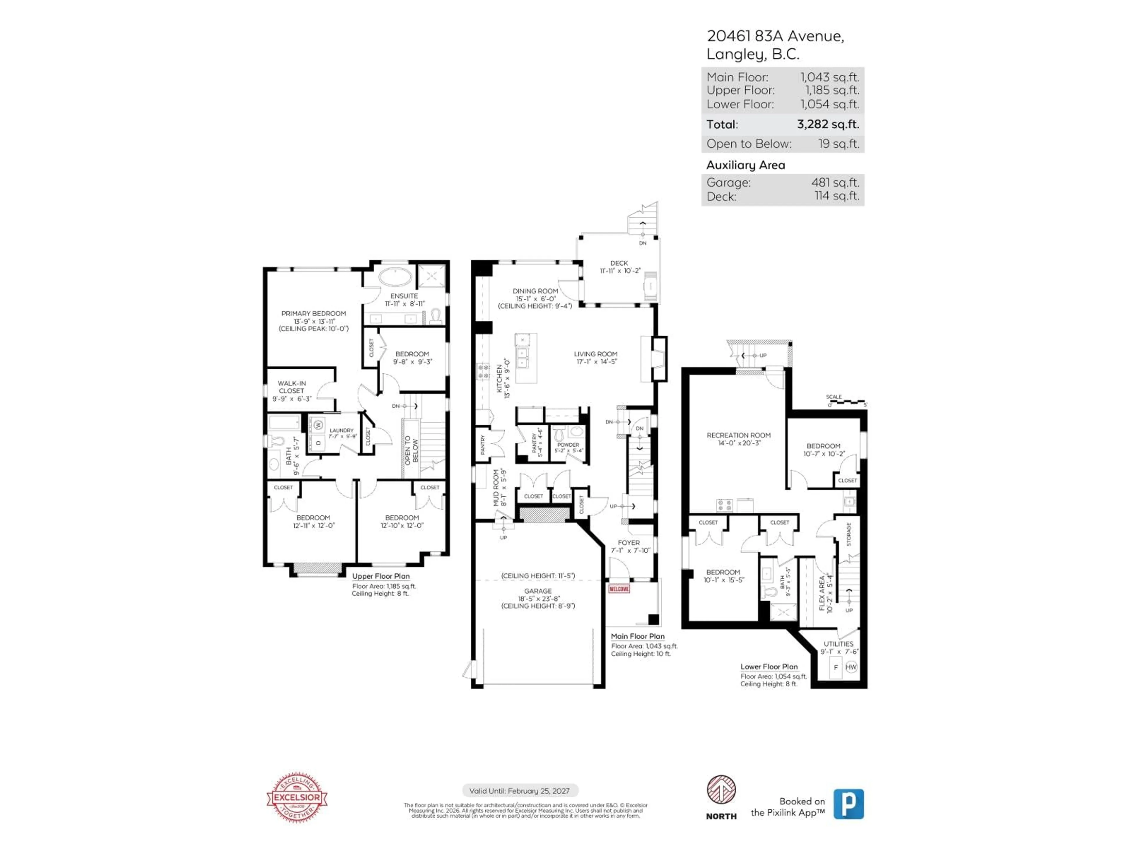 Floor plan for 20461 83A AVENUE, Langley British Columbia V2Y0S2