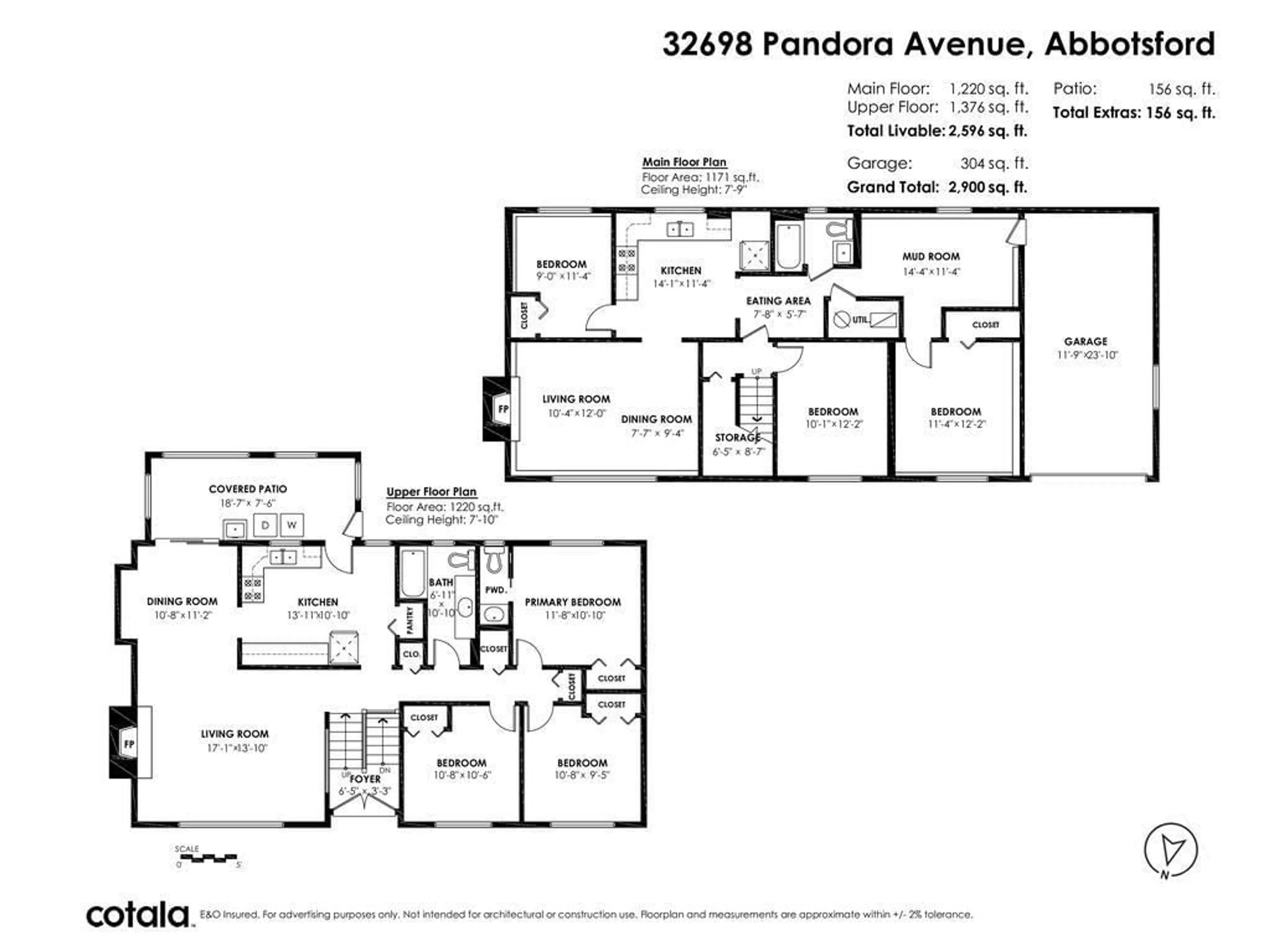 Floor plan for 32698 PANDORA AVENUE, Abbotsford British Columbia V2T3X1