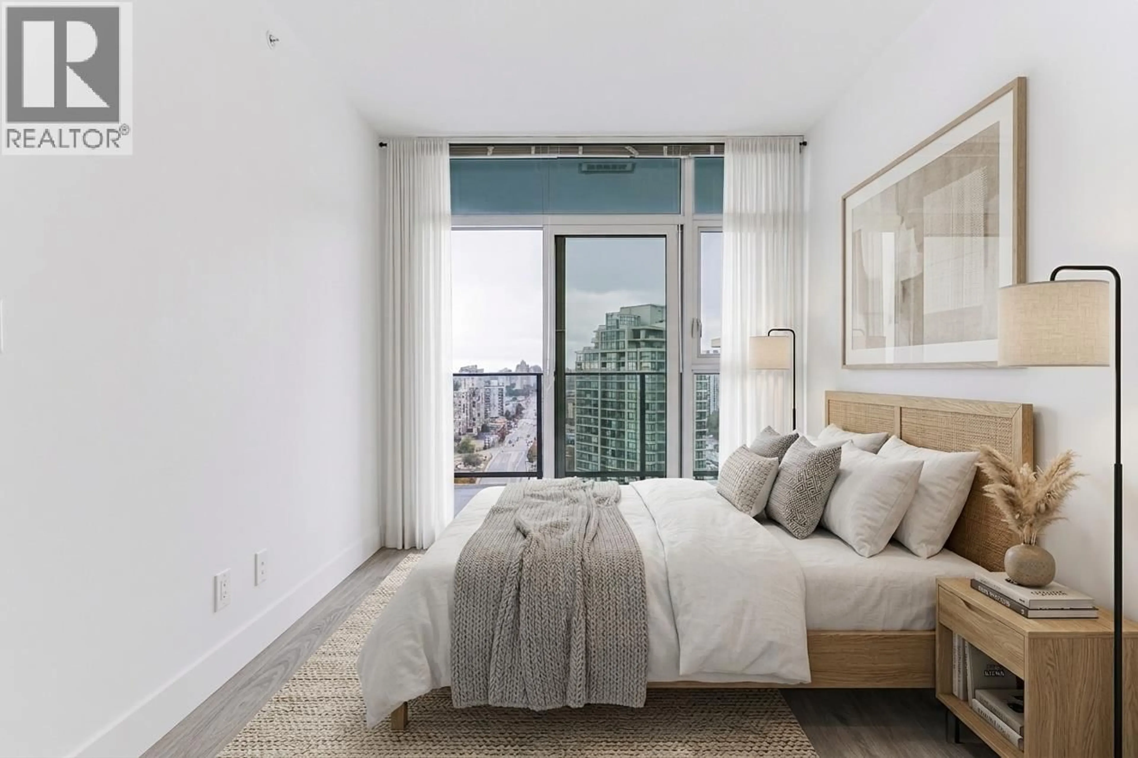 Bedroom with bed, unknown for 2301 - 7388 KINGSWAY, Burnaby British Columbia V3N0G9