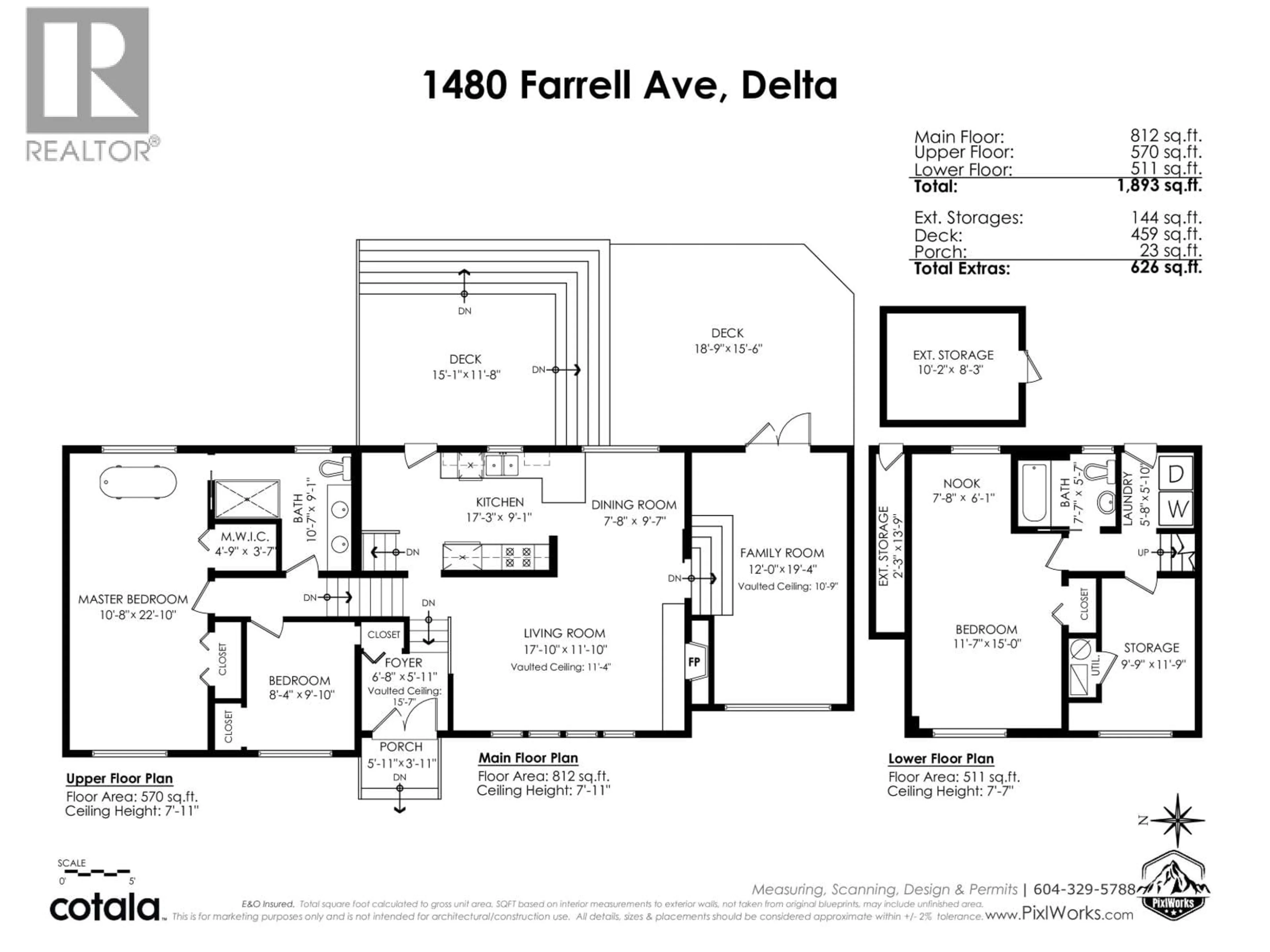 Floor plan for 1480 FARRELL AVENUE, Delta British Columbia V4L1V5