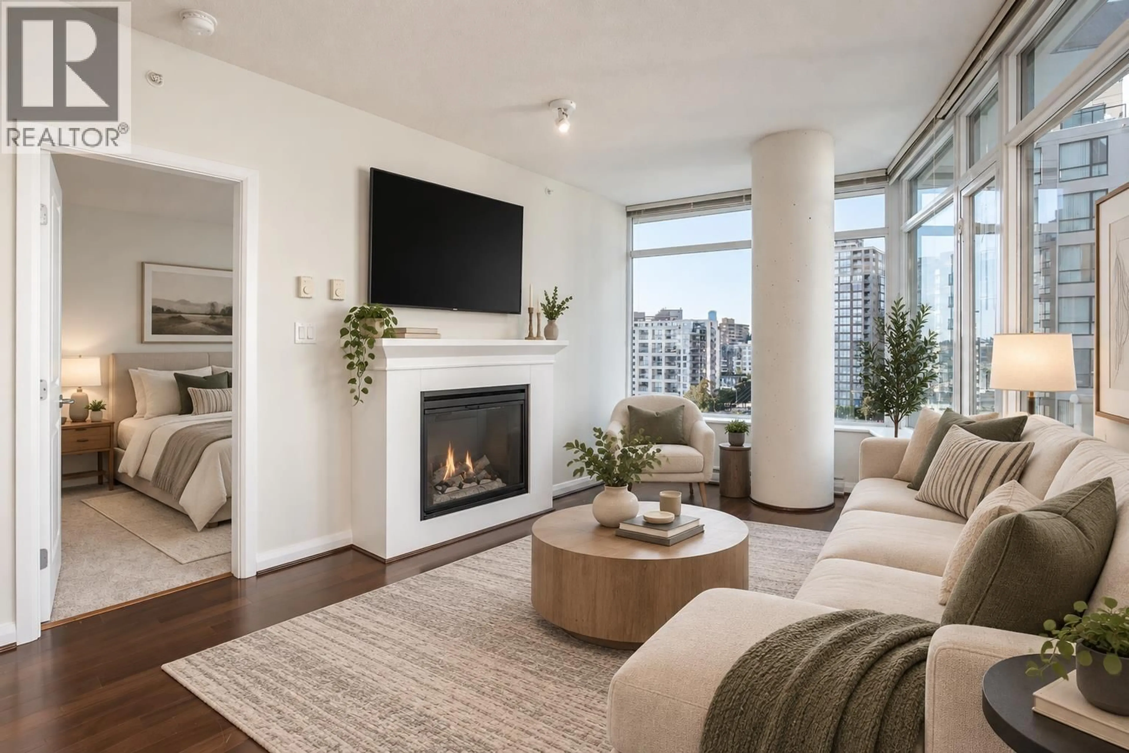 Living room with furniture, unknown for 1206 - 898 CARNARVON STREET, New Westminster British Columbia V3M0C3