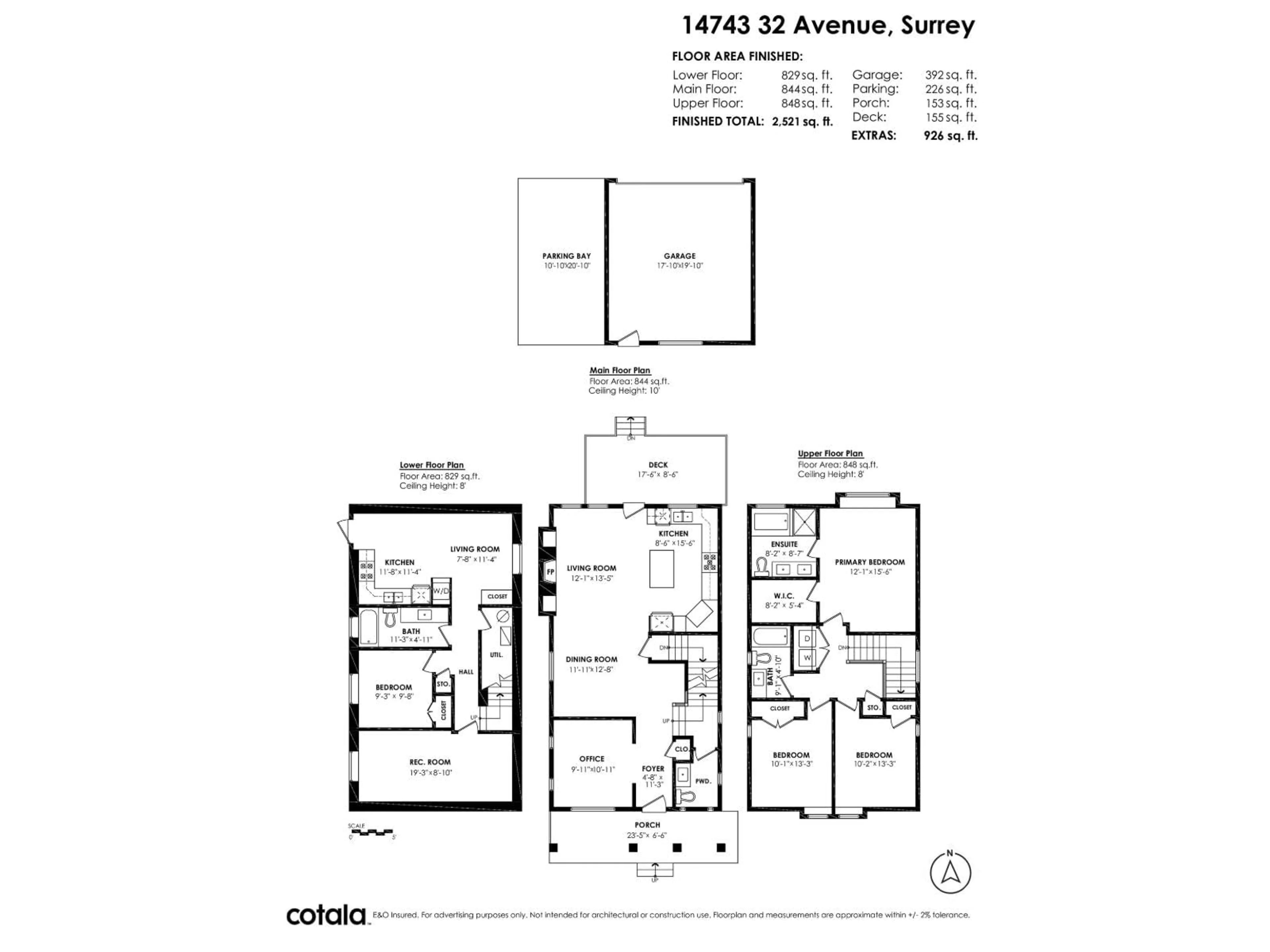 Floor plan for 14743 32 AVENUE, Surrey British Columbia V4P1Z8