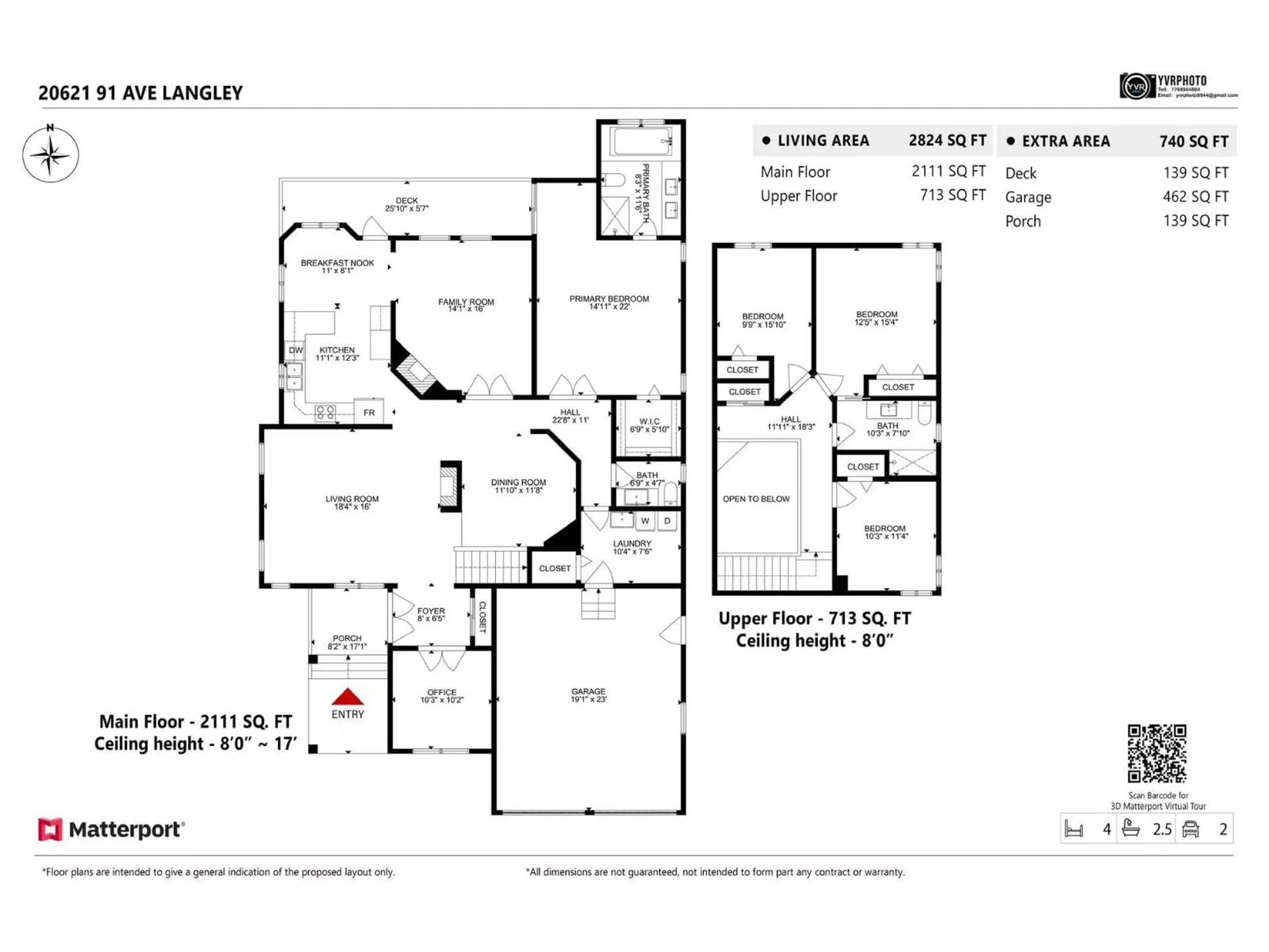 Floor plan for 20621 91 AVENUE, Langley British Columbia V1M2X1