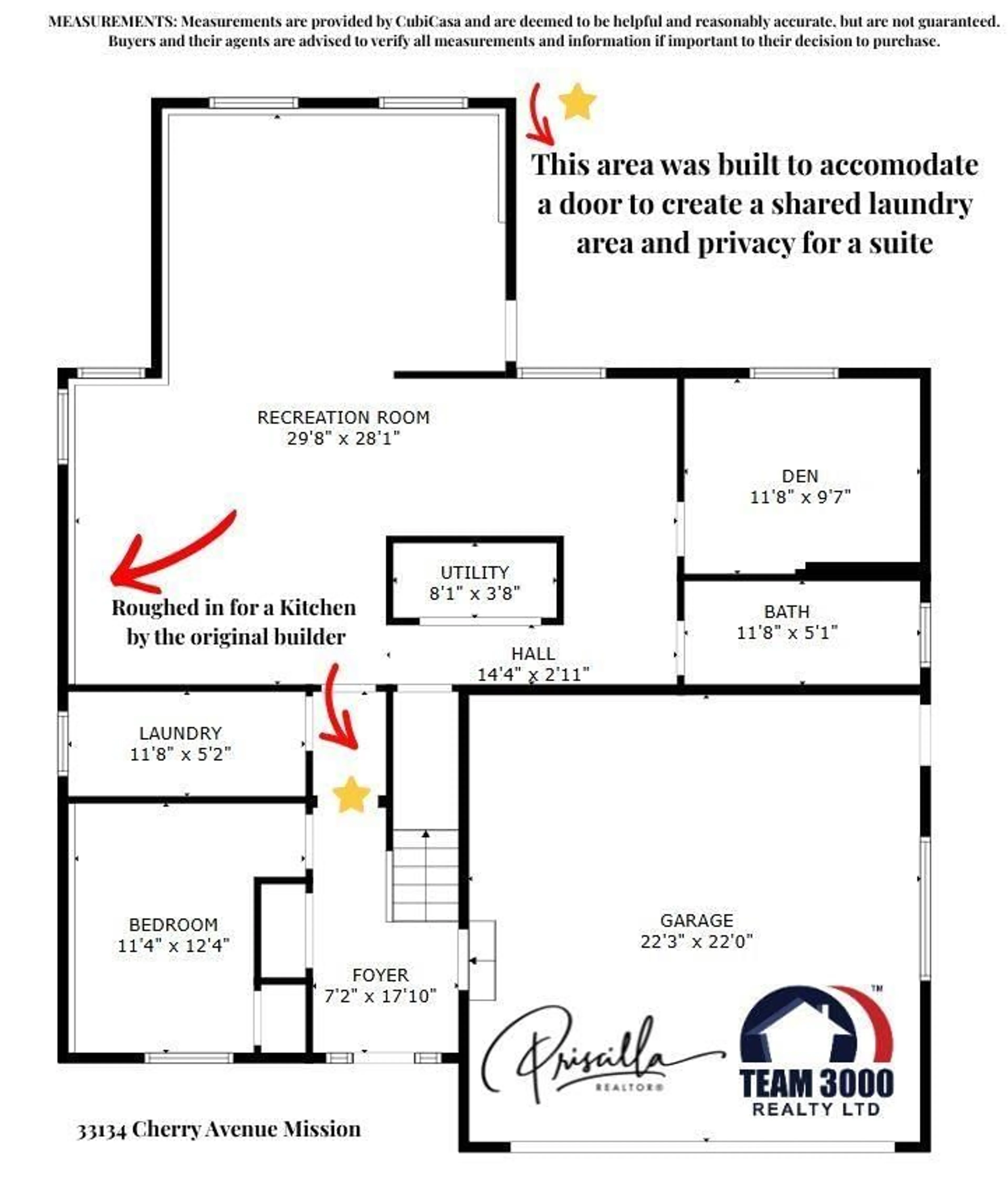 Floor plan for 33134 CHERRY AVENUE, Mission British Columbia V2V2V2
