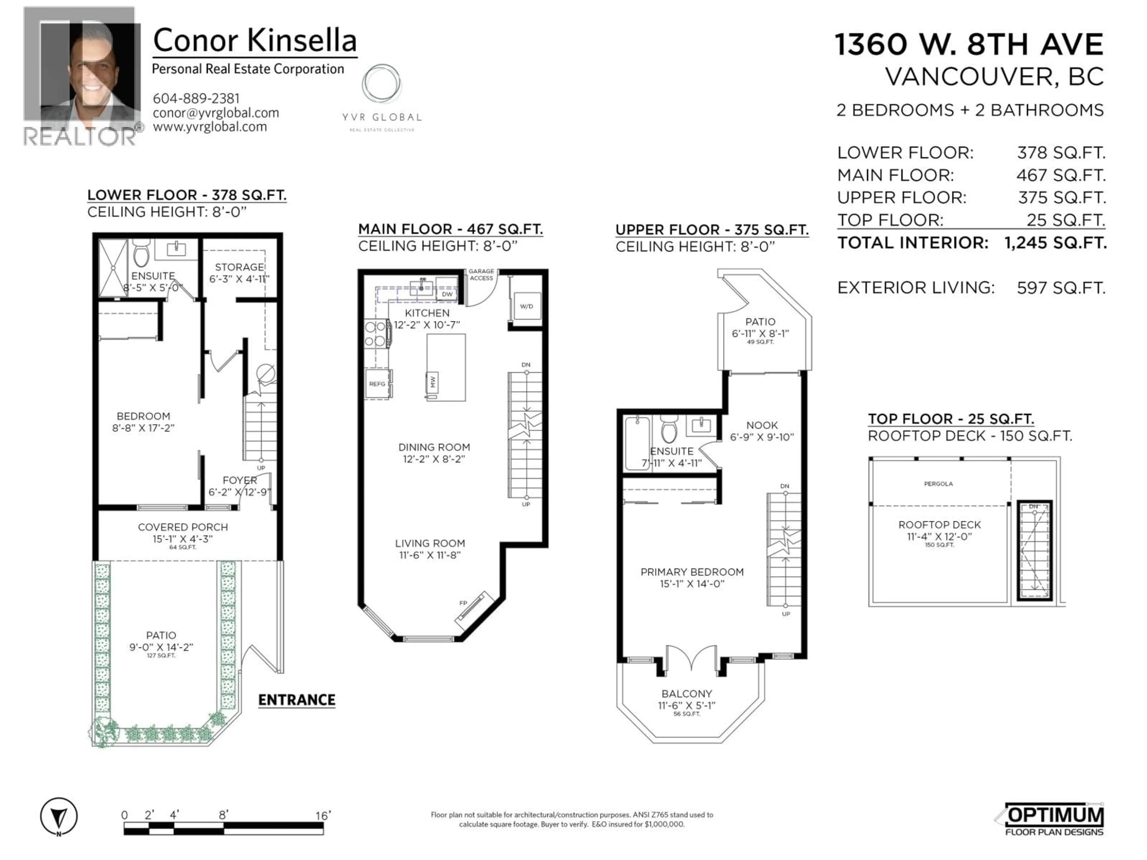 Floor plan for 1360 8TH AVENUE, Vancouver British Columbia V6H4A6