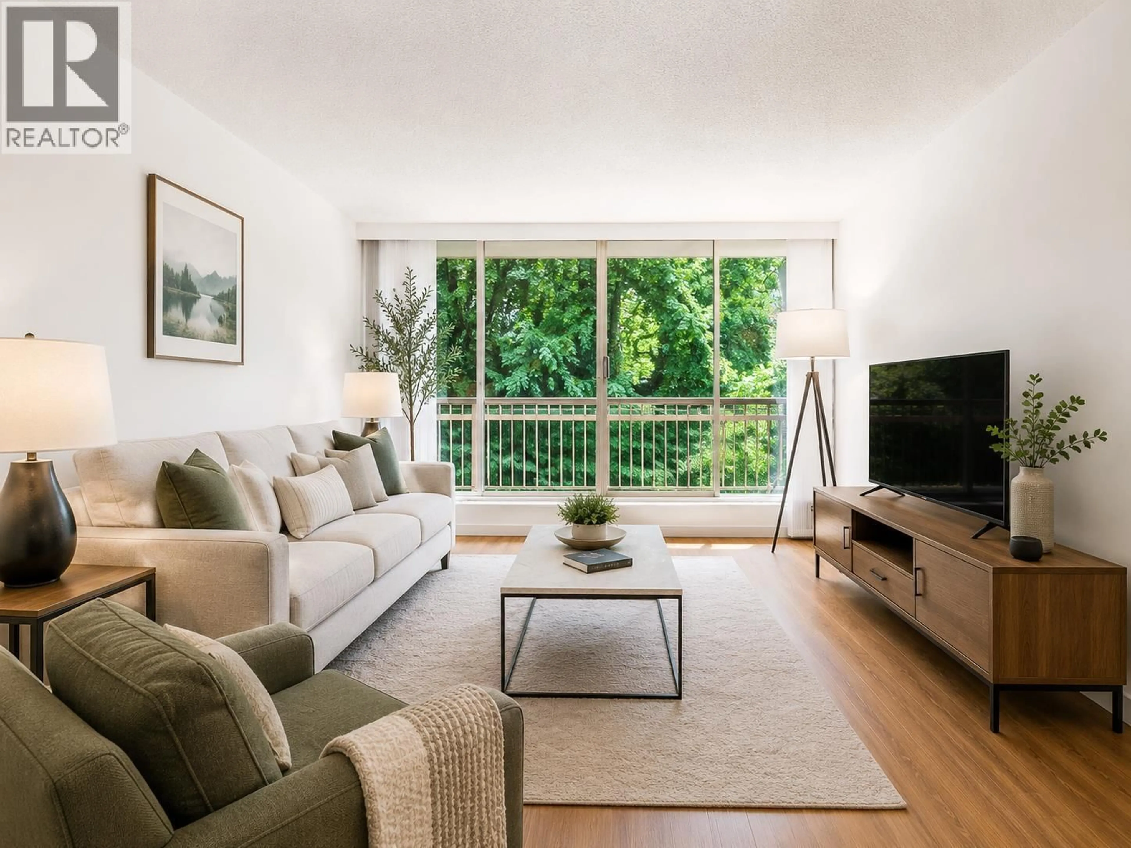 Living room with furniture, wood/laminate floor for 519 - 2012 FULLERTON AVENUE, North Vancouver British Columbia V7P3E3