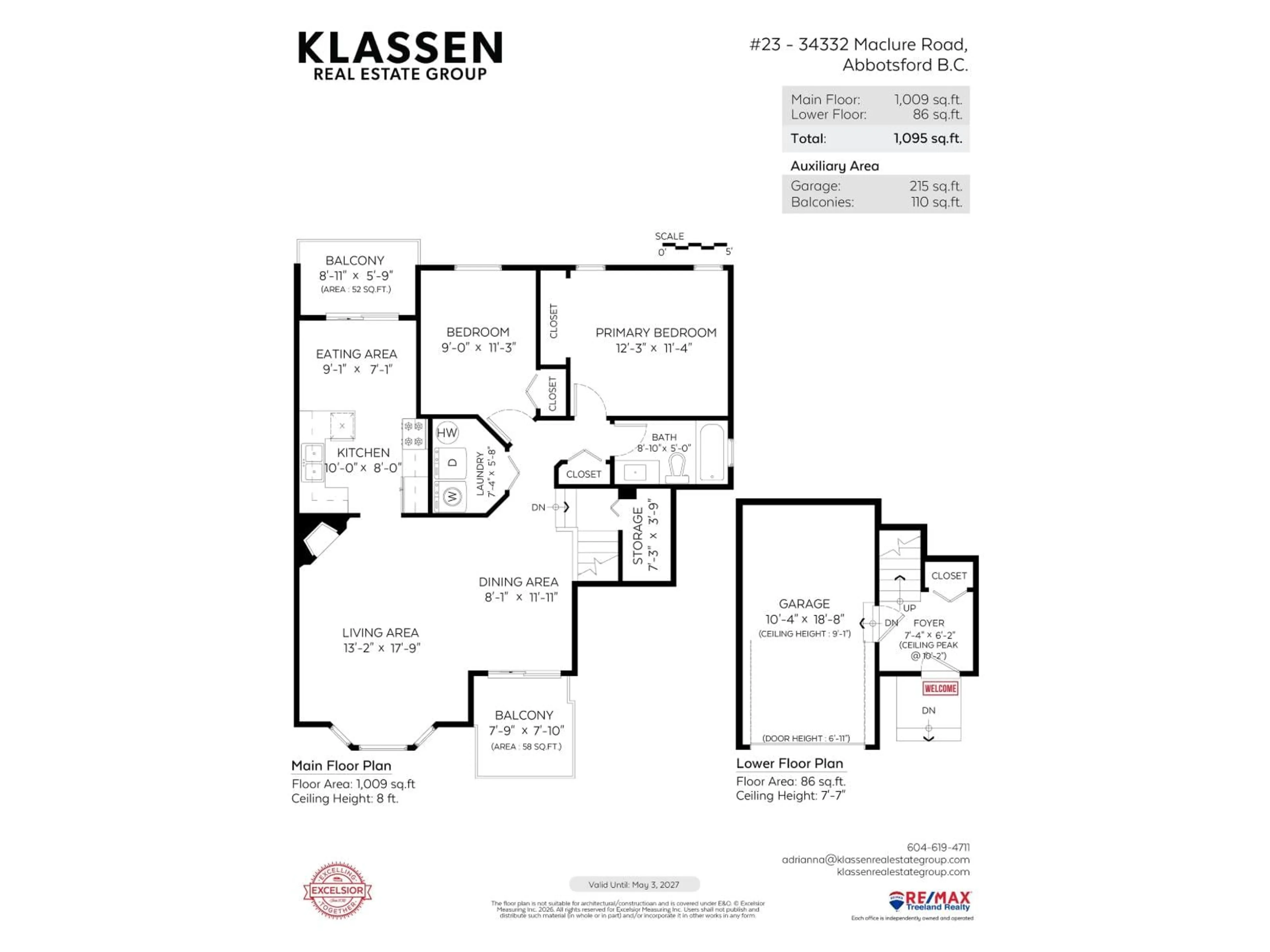 Floor plan for 23 - 34332 MACLURE ROAD, Abbotsford British Columbia V2S7S8