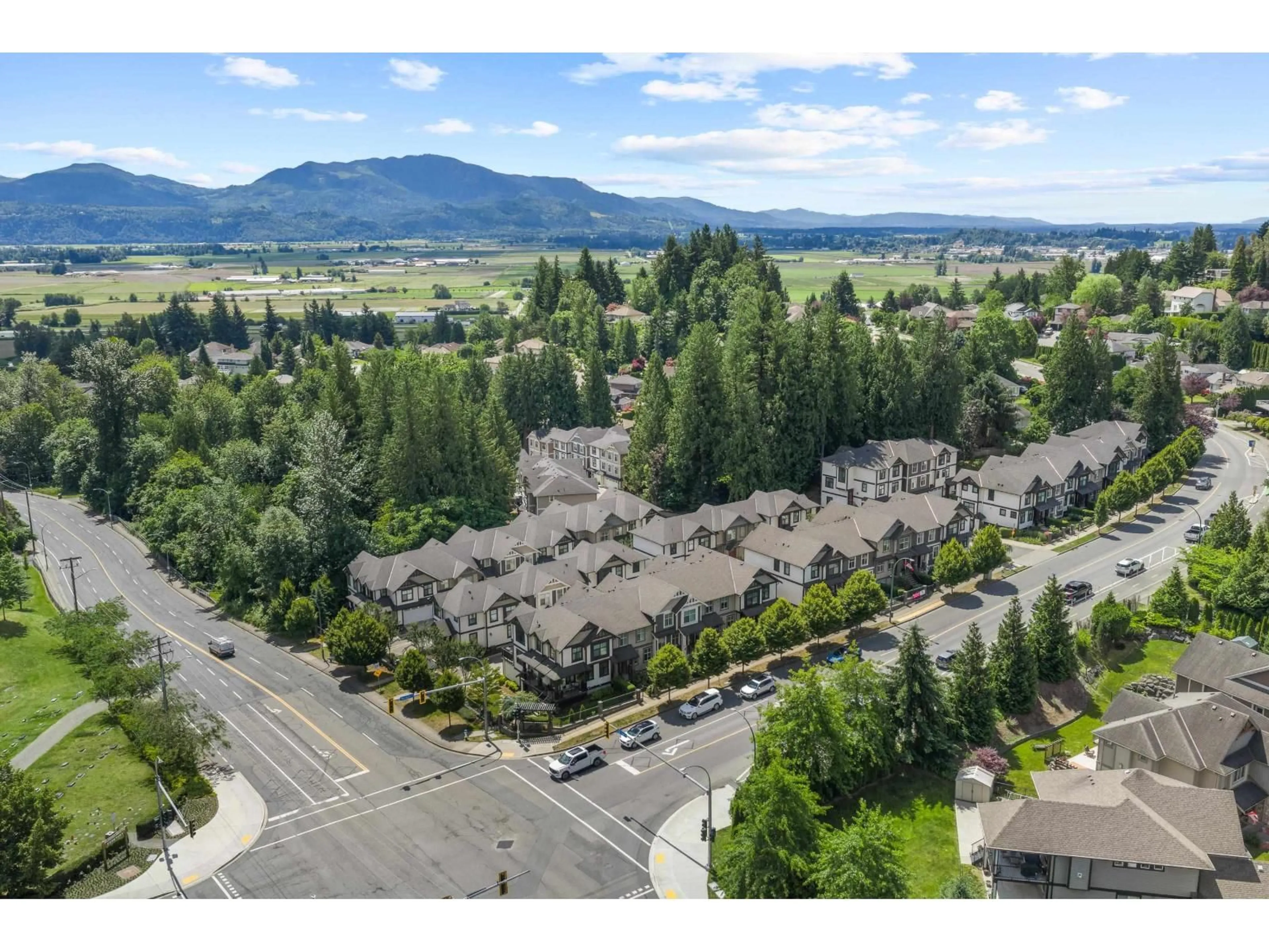A pic from outside/outdoor area/front of a property/back of a property/a pic from drone, mountain view for 23 - 35298 MARSHALL ROAD, Abbotsford British Columbia V3G0E2