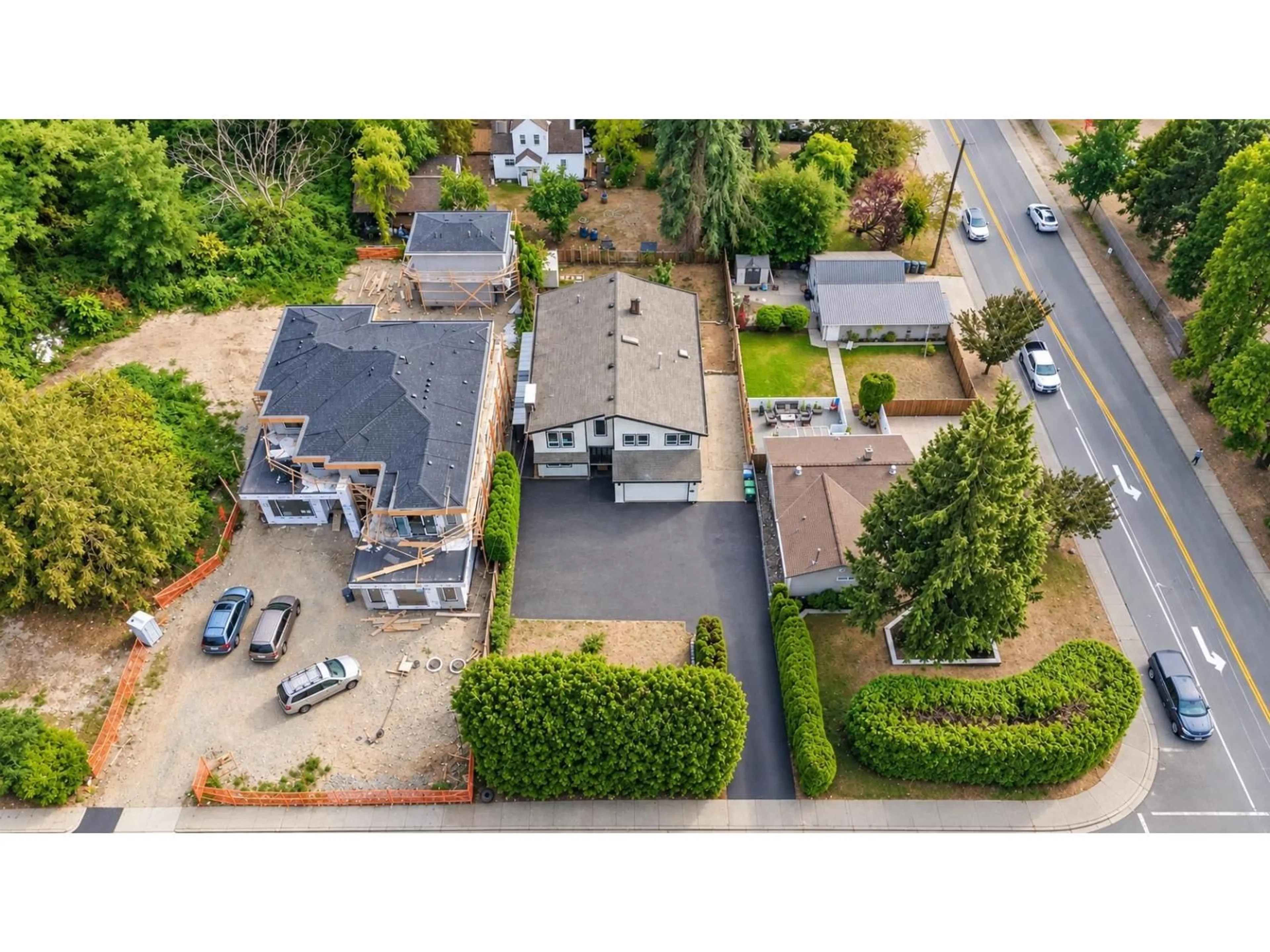 A pic from outside/outdoor area/front of a property/back of a property/a pic from drone, street for 18018 60 AVENUE, Surrey British Columbia V3S1V6
