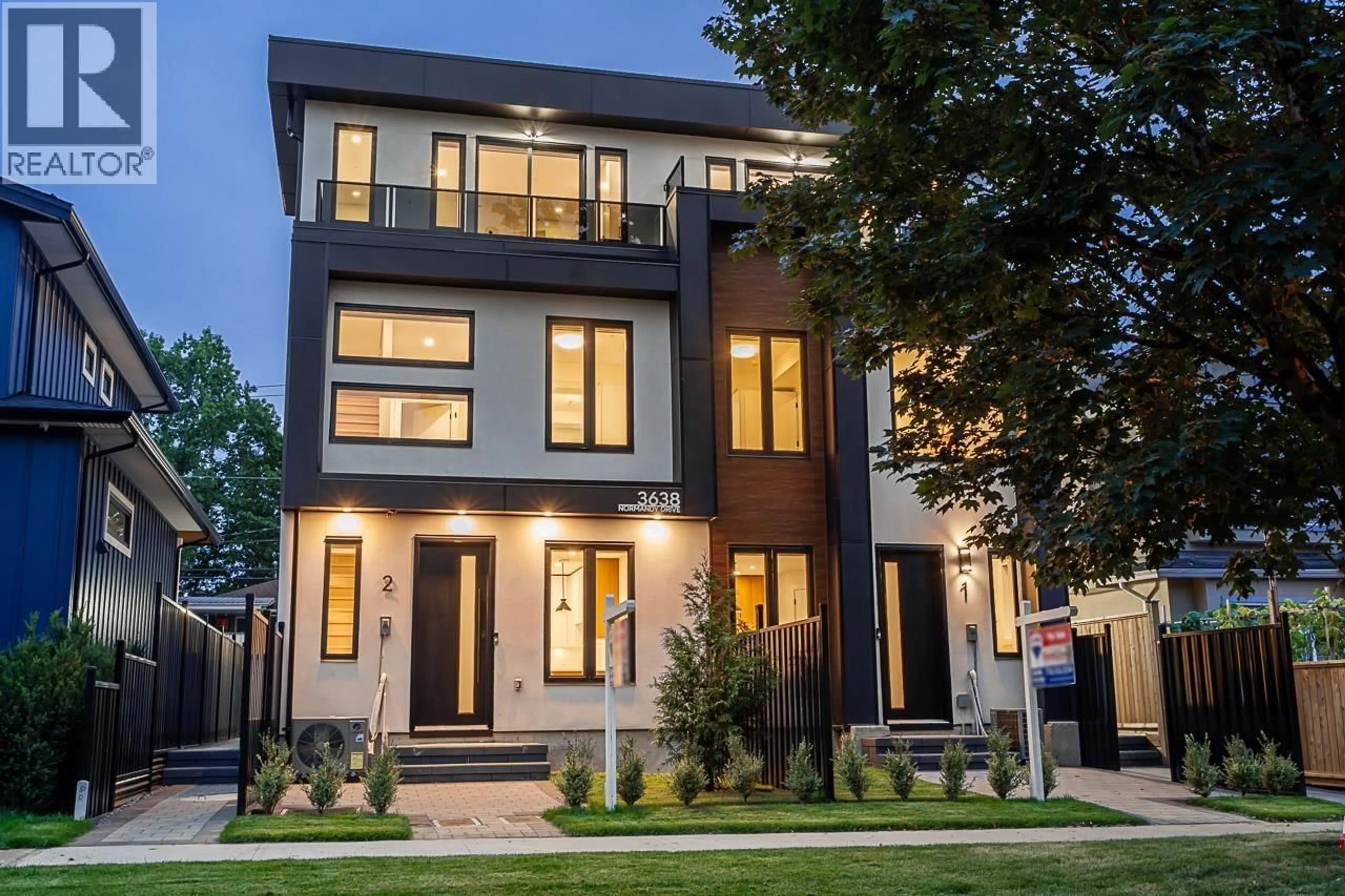 Home with brick exterior material, street for 2 - 3638 NORMANDY DRIVE, Vancouver British Columbia V5M2G3