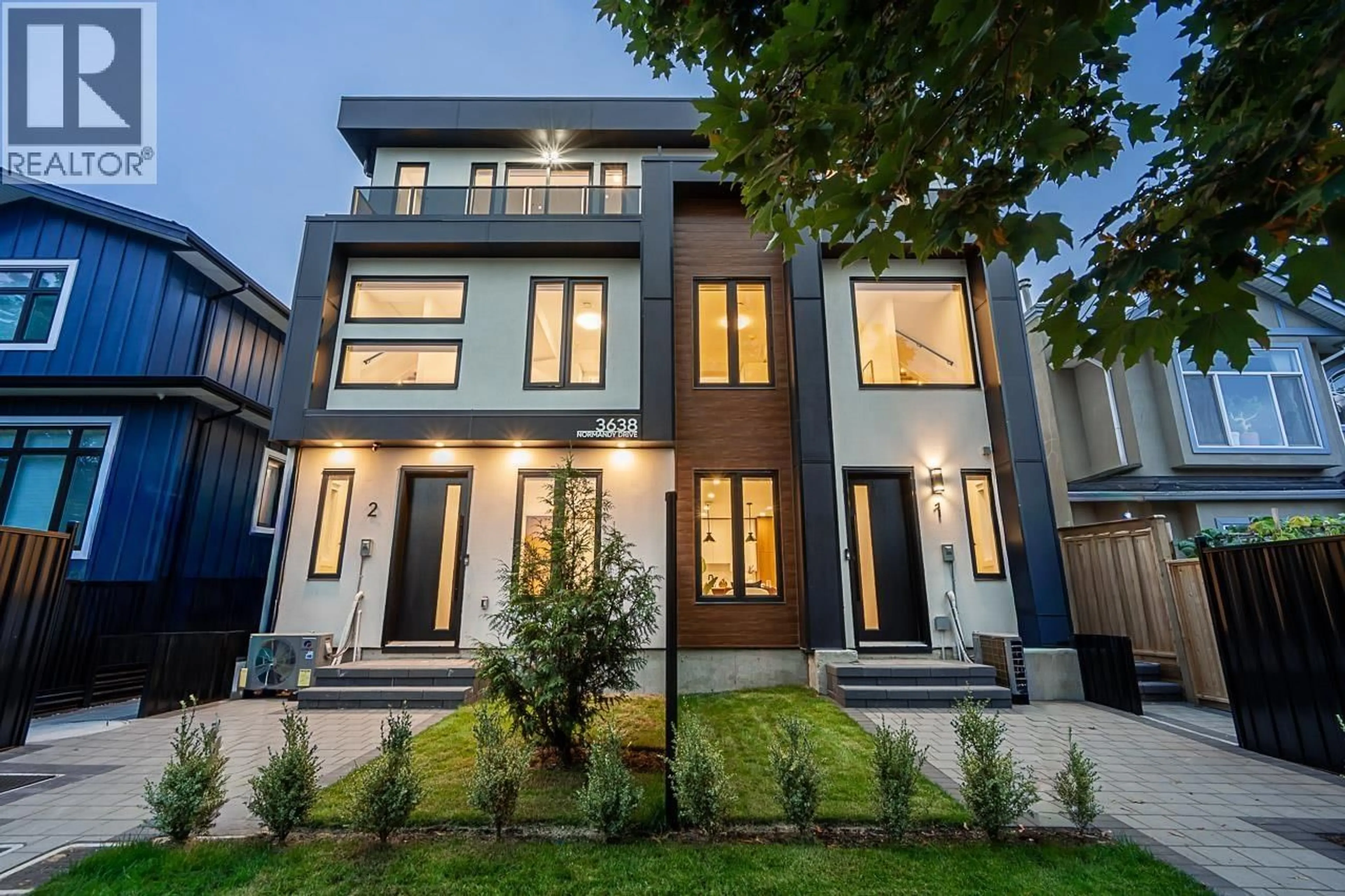 Home with brick exterior material, street for 2 - 3638 NORMANDY DRIVE, Vancouver British Columbia V5M2G3