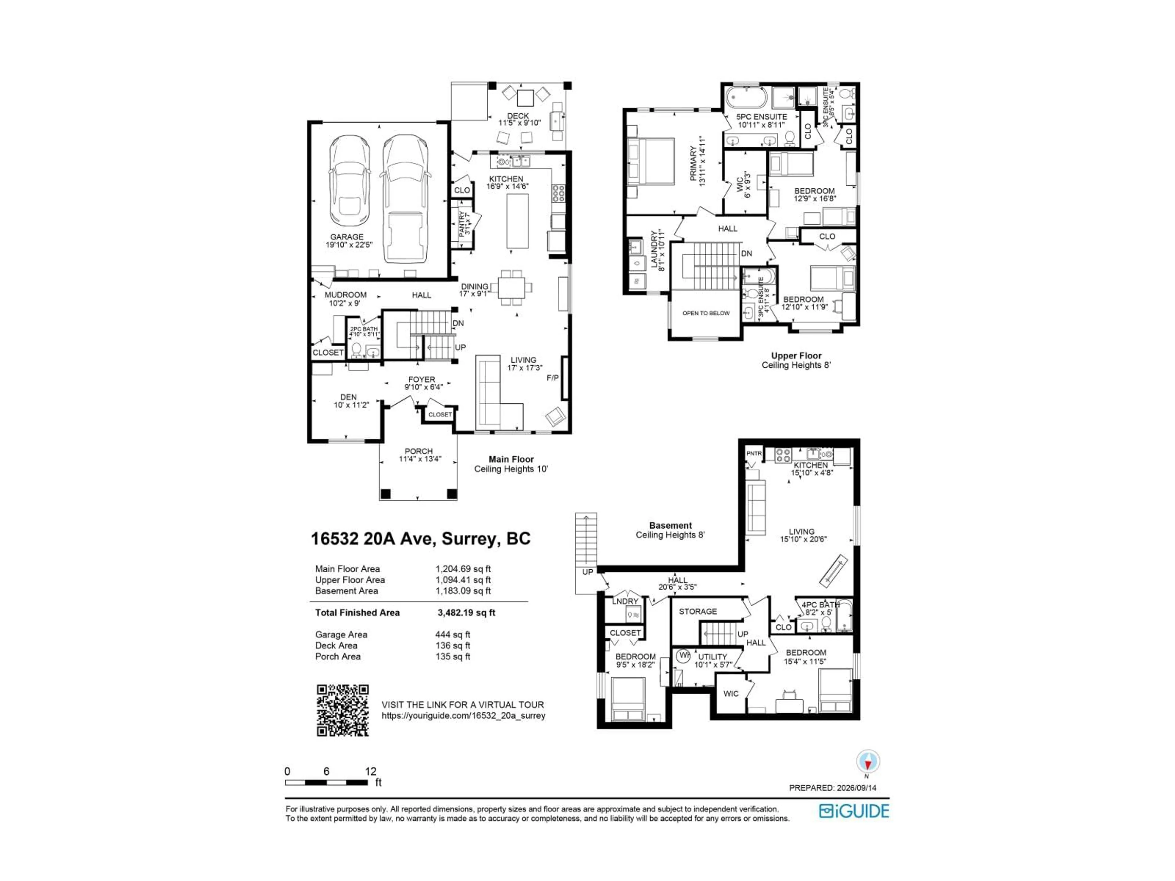 Floor plan for 16532 20A AVENUE, Surrey British Columbia V3Z0X6