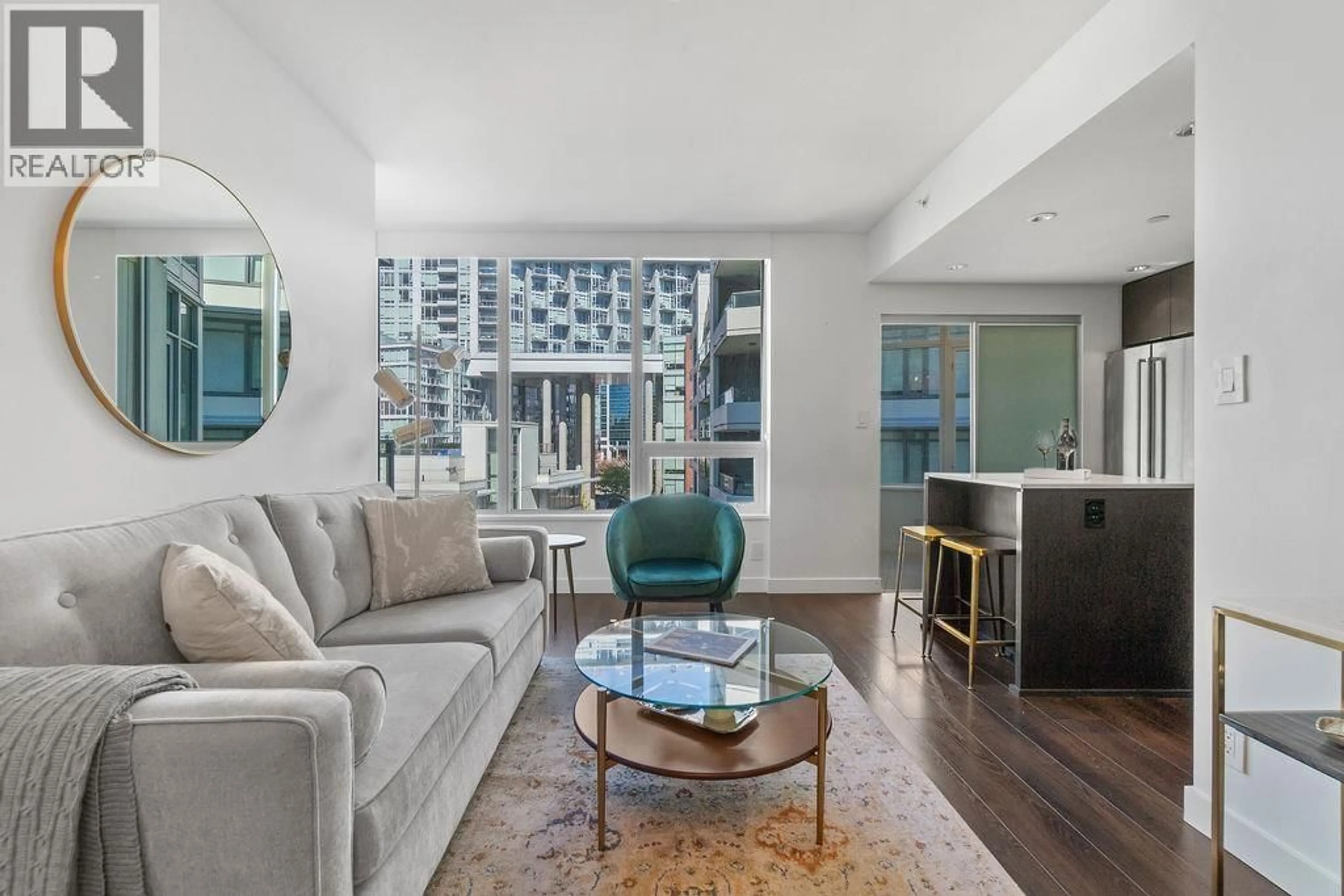 Living room with furniture, unknown for 601 - 161 1ST AVENUE, Vancouver British Columbia V6A0G1