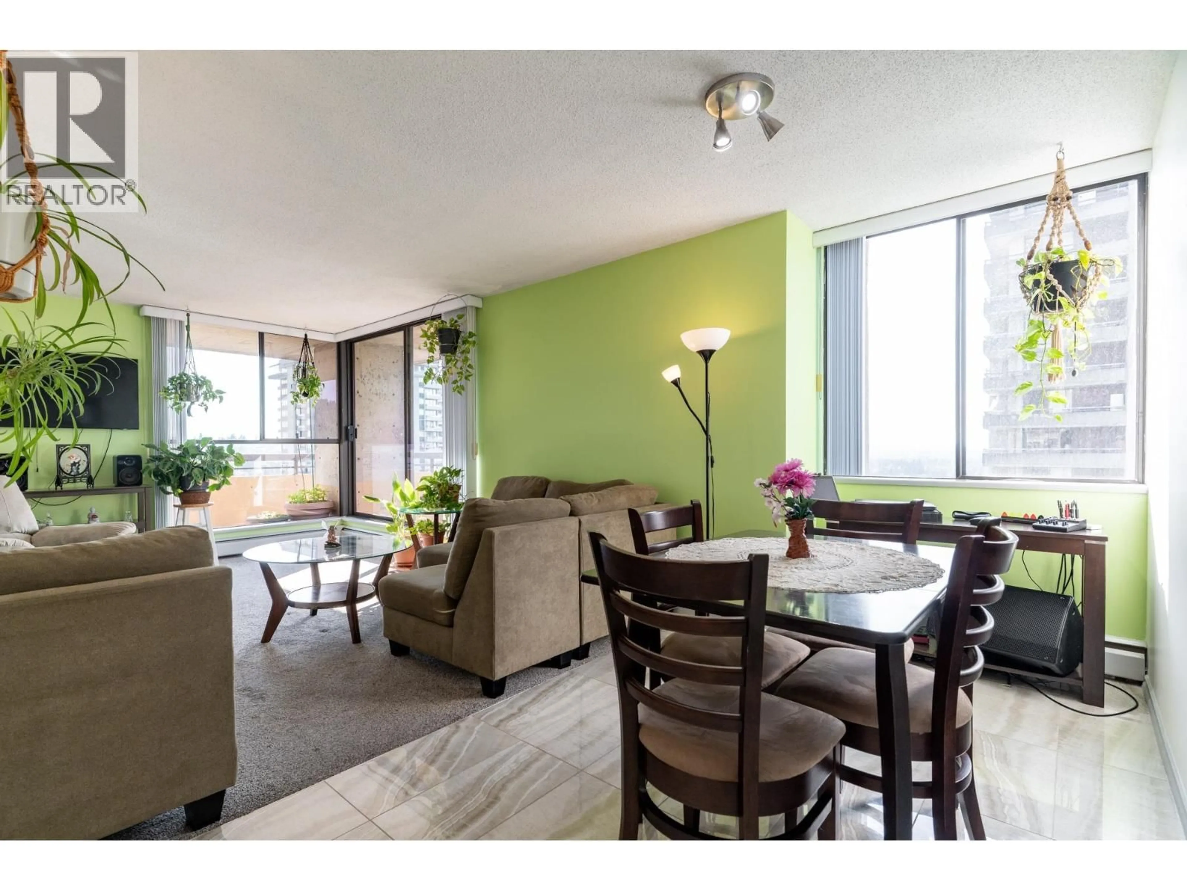 Living room with furniture, wood/laminate floor for 1803 - 3755 BARTLETT COURT, Burnaby British Columbia V3J7G7