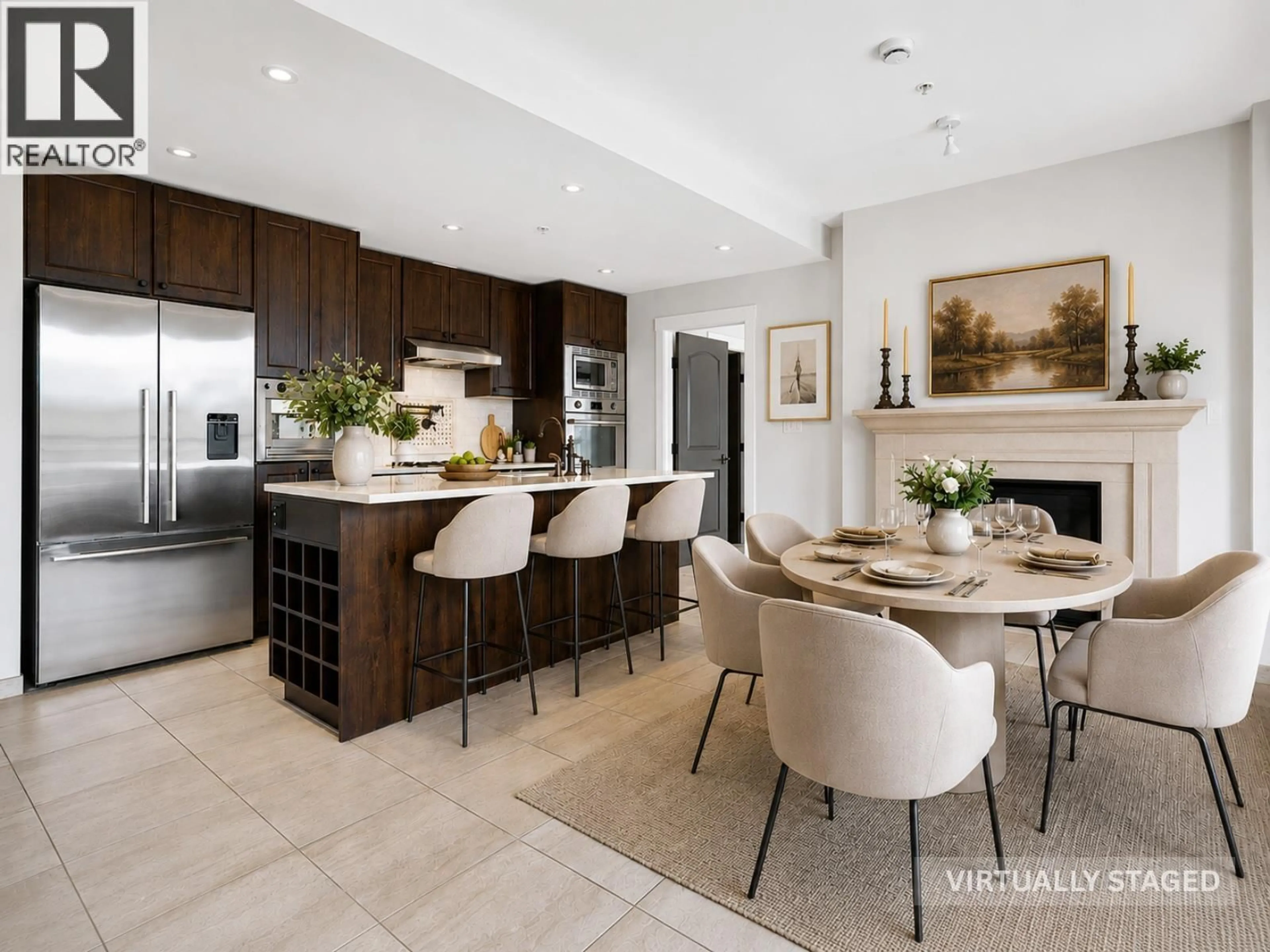 Contemporary kitchen, ceramic/tile floor for 301 - 4721 HASTINGS STREET, Burnaby British Columbia V5C2K8