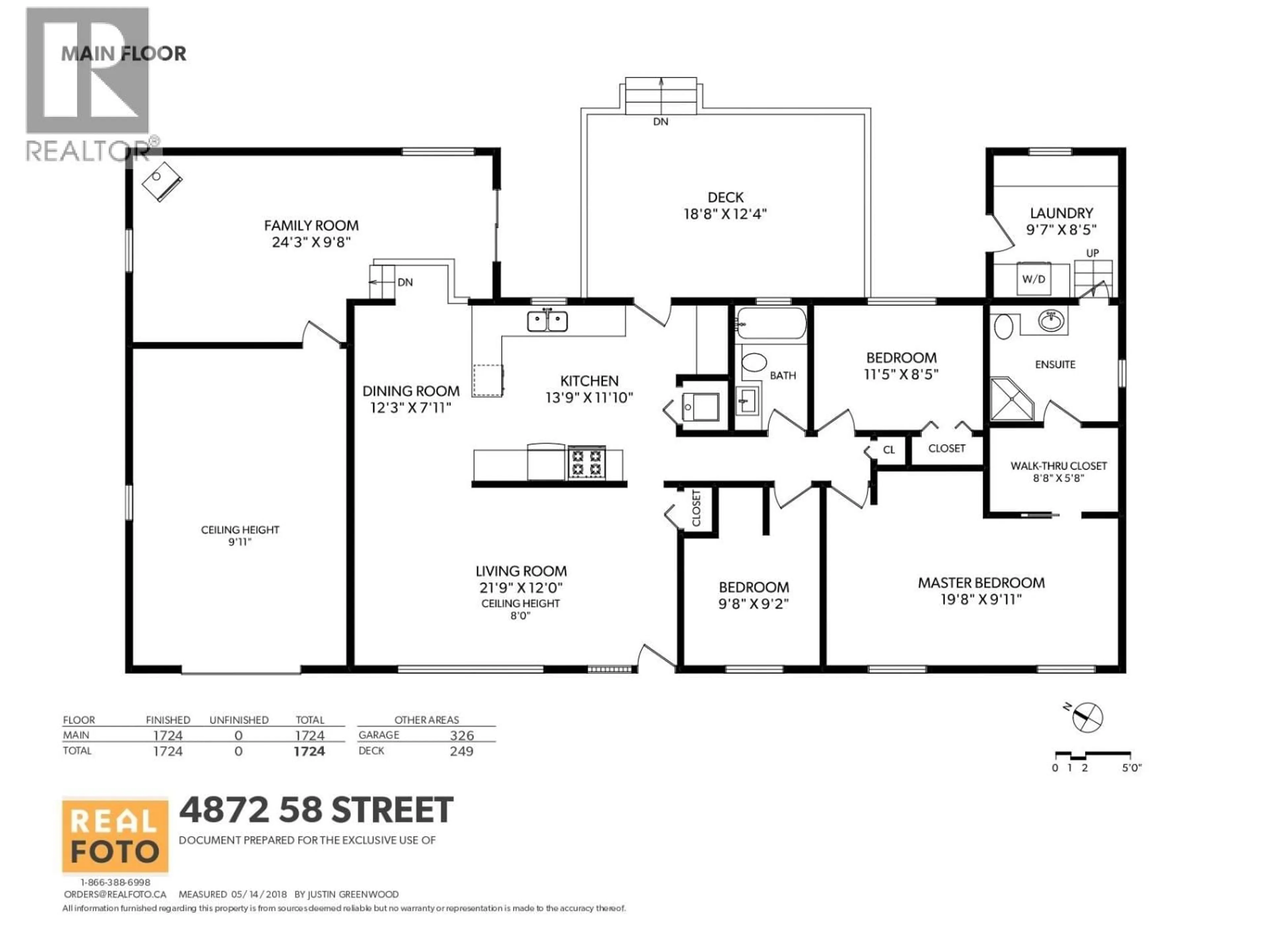 Floor plan for 4872 58 STREET, Delta British Columbia V4K3H5