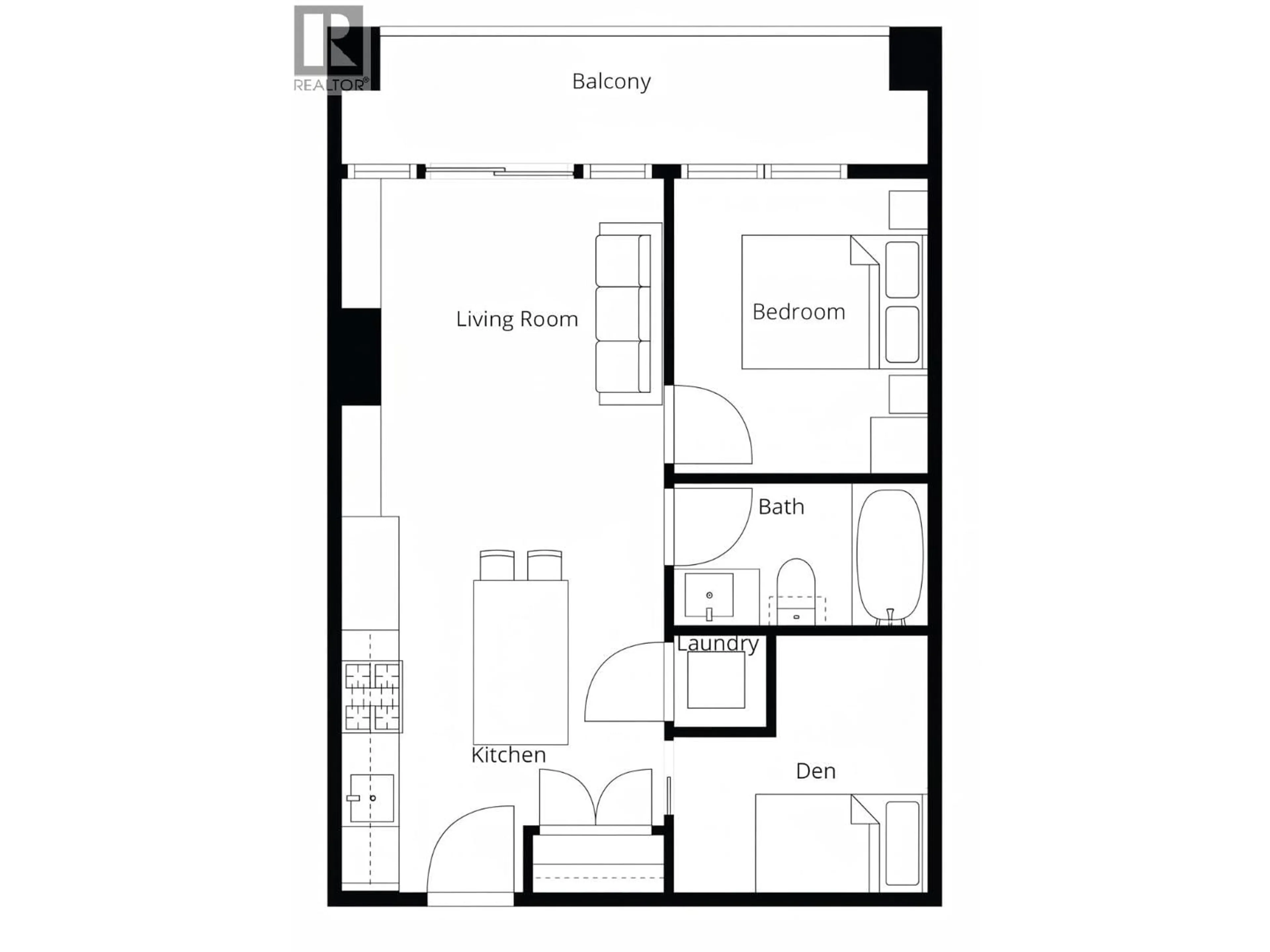 Floor plan for 610 - 525 FOSTER AVENUE, Coquitlam British Columbia V3J0H6