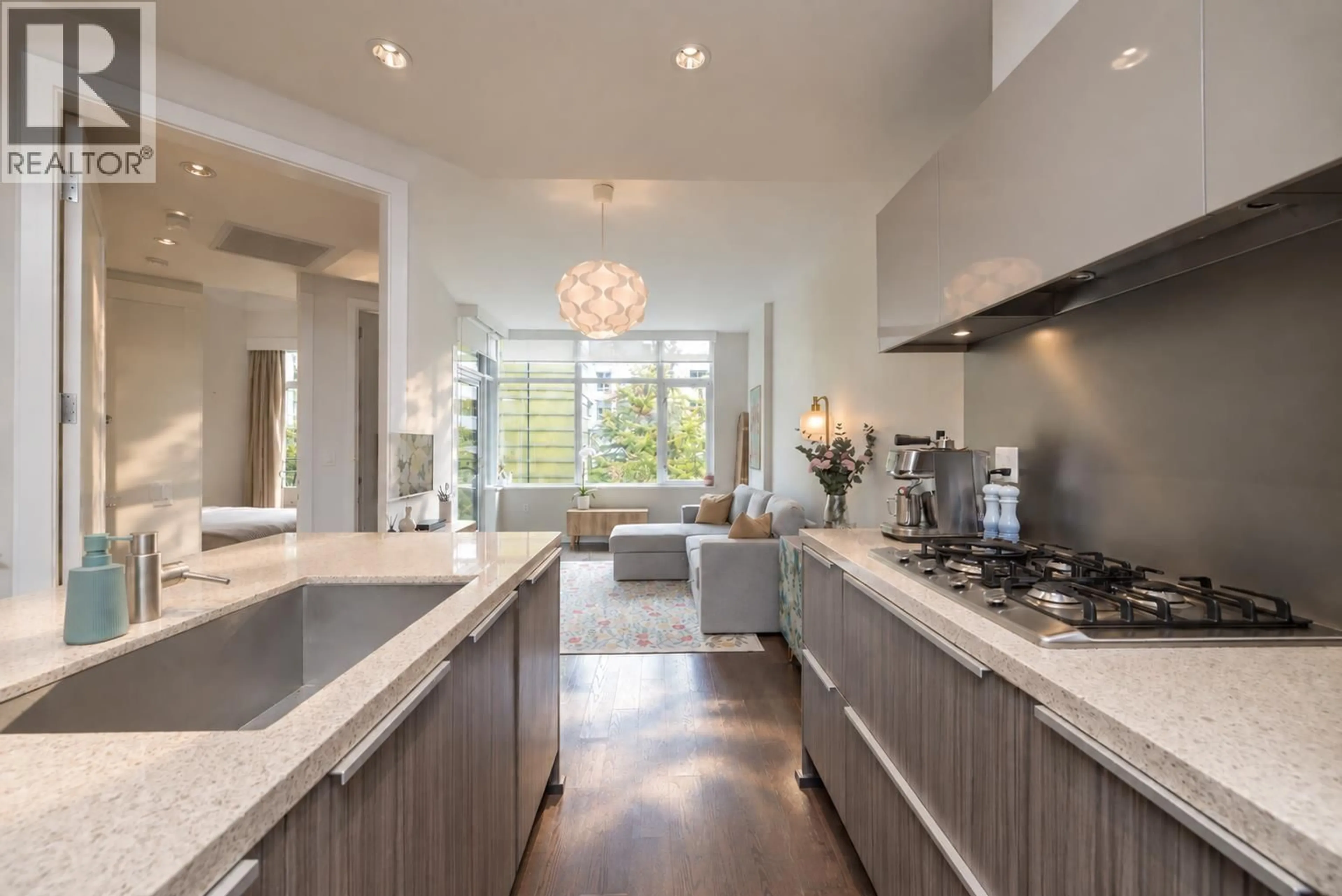 Contemporary kitchen, ceramic/tile floor for 312 - 181 1ST AVENUE, Vancouver British Columbia V5Y0E3