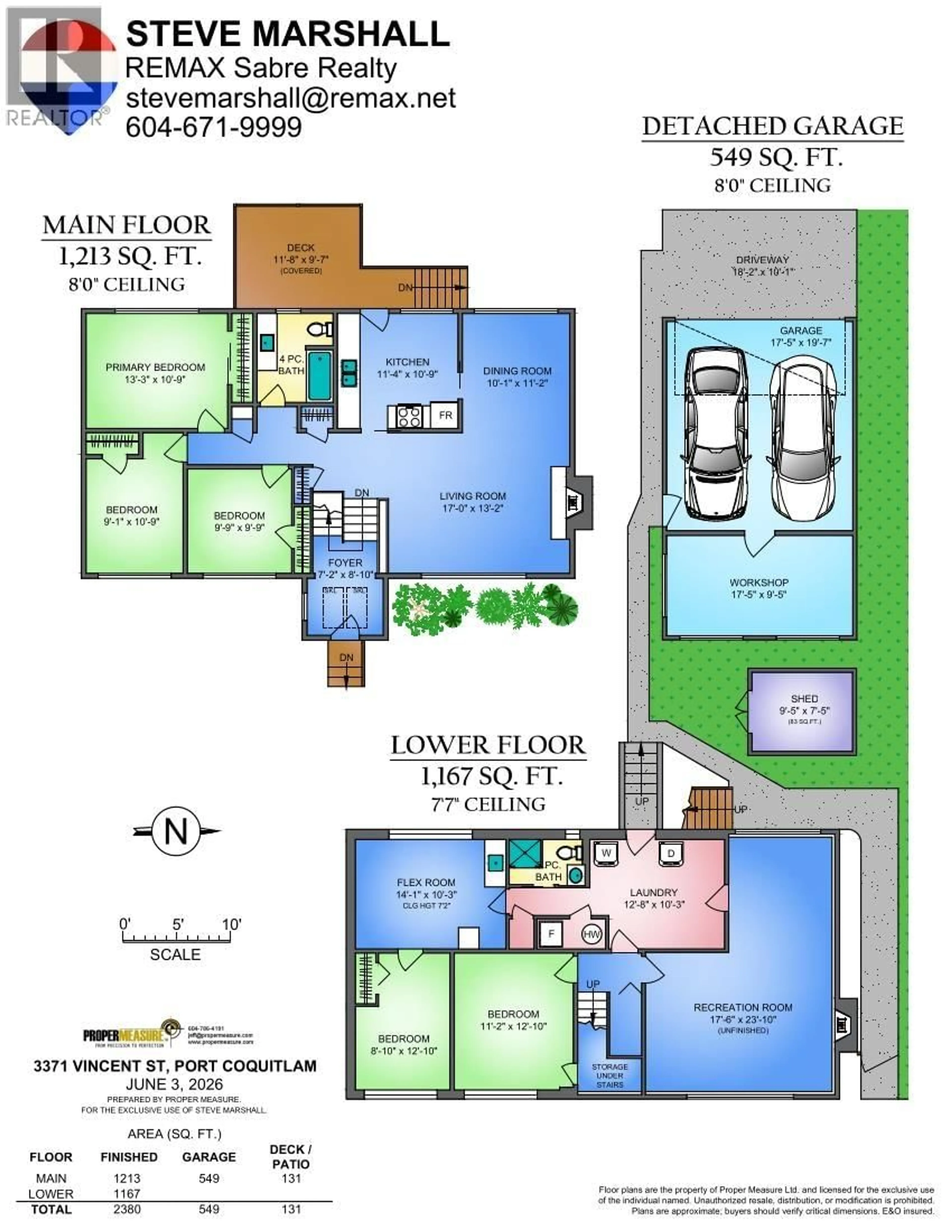 Floor plan for 3371 VINCENT STREET, Port Coquitlam British Columbia V3B3T5